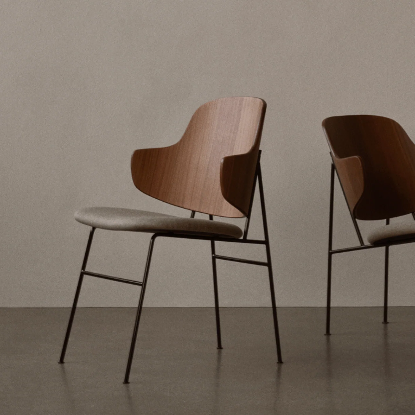 Audo Copenhagen The Penguin Lounge Chair with Upholstered Seat - Image 3