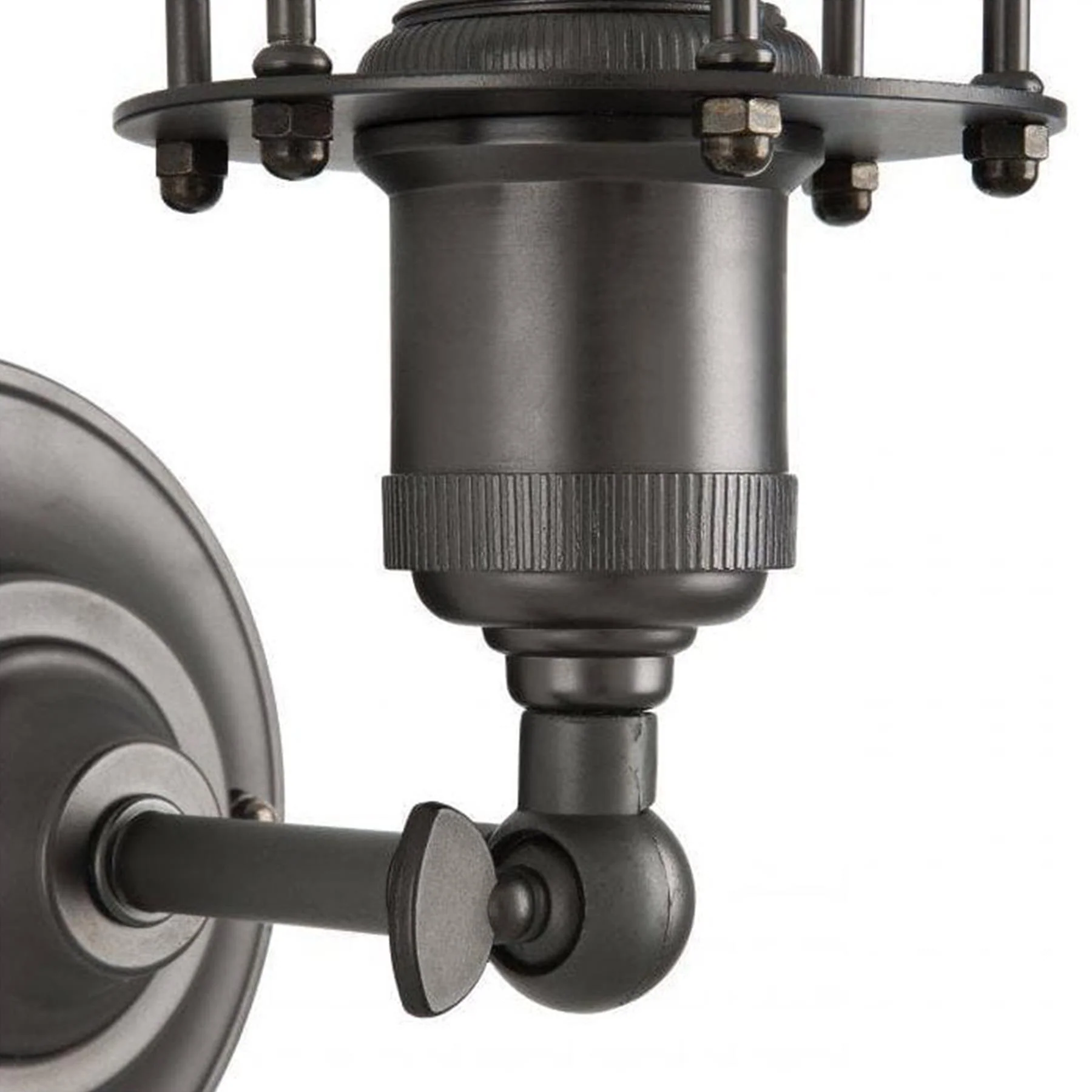 B-Stock Wall Lamp Hearst in Gunmetal Finish - Image 6