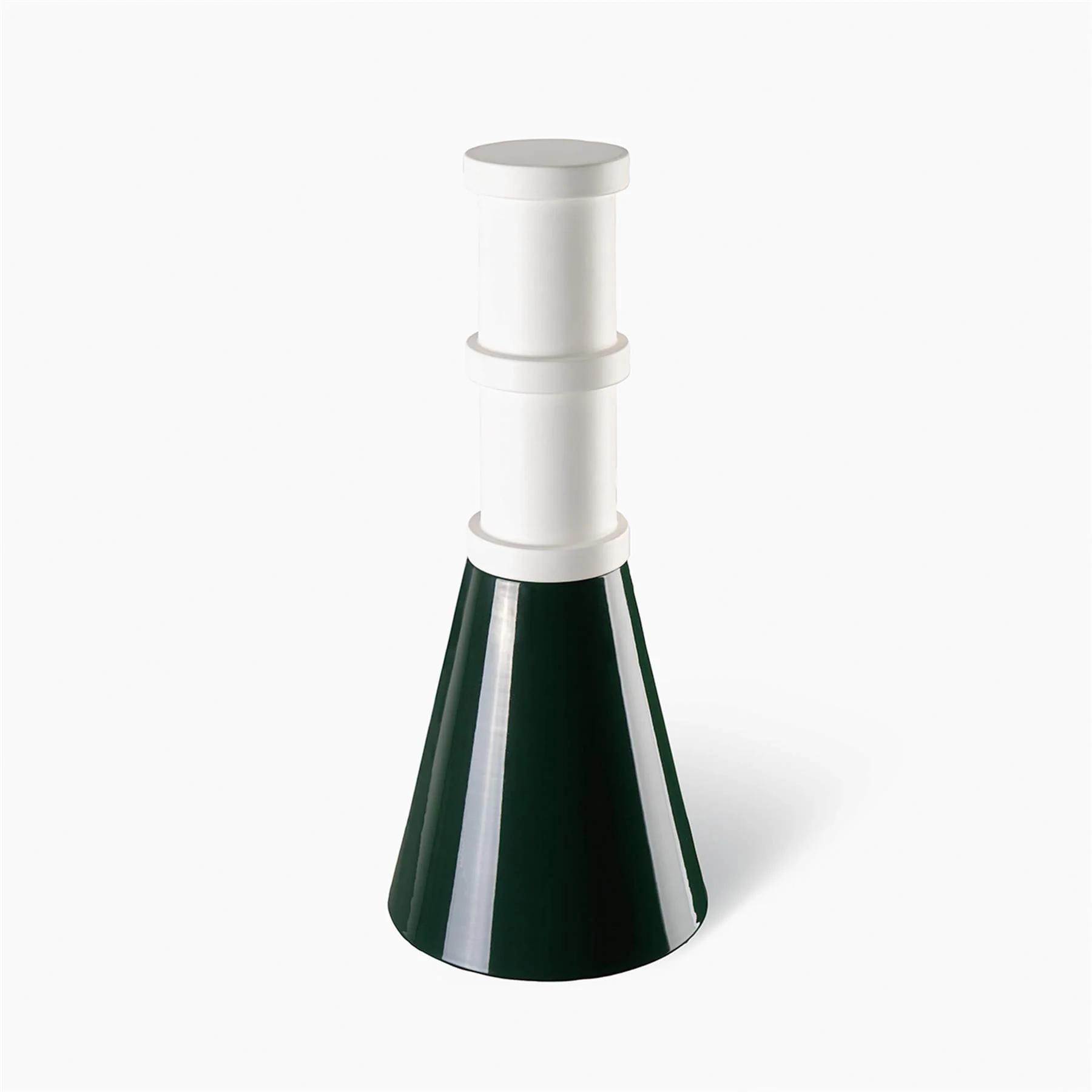 Bitossi Nathalie Du Pasquier - Bianco Matt, Verde Lucido Sculpture - Image 2