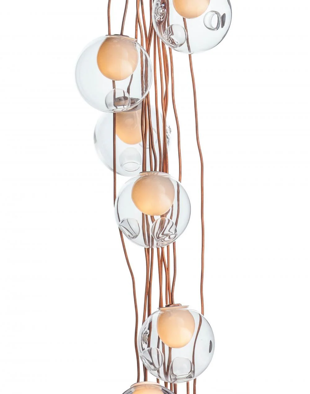 Bocci Series 28 Copper Cluster Pendant Light 19 - 61 Pieces - Image 3