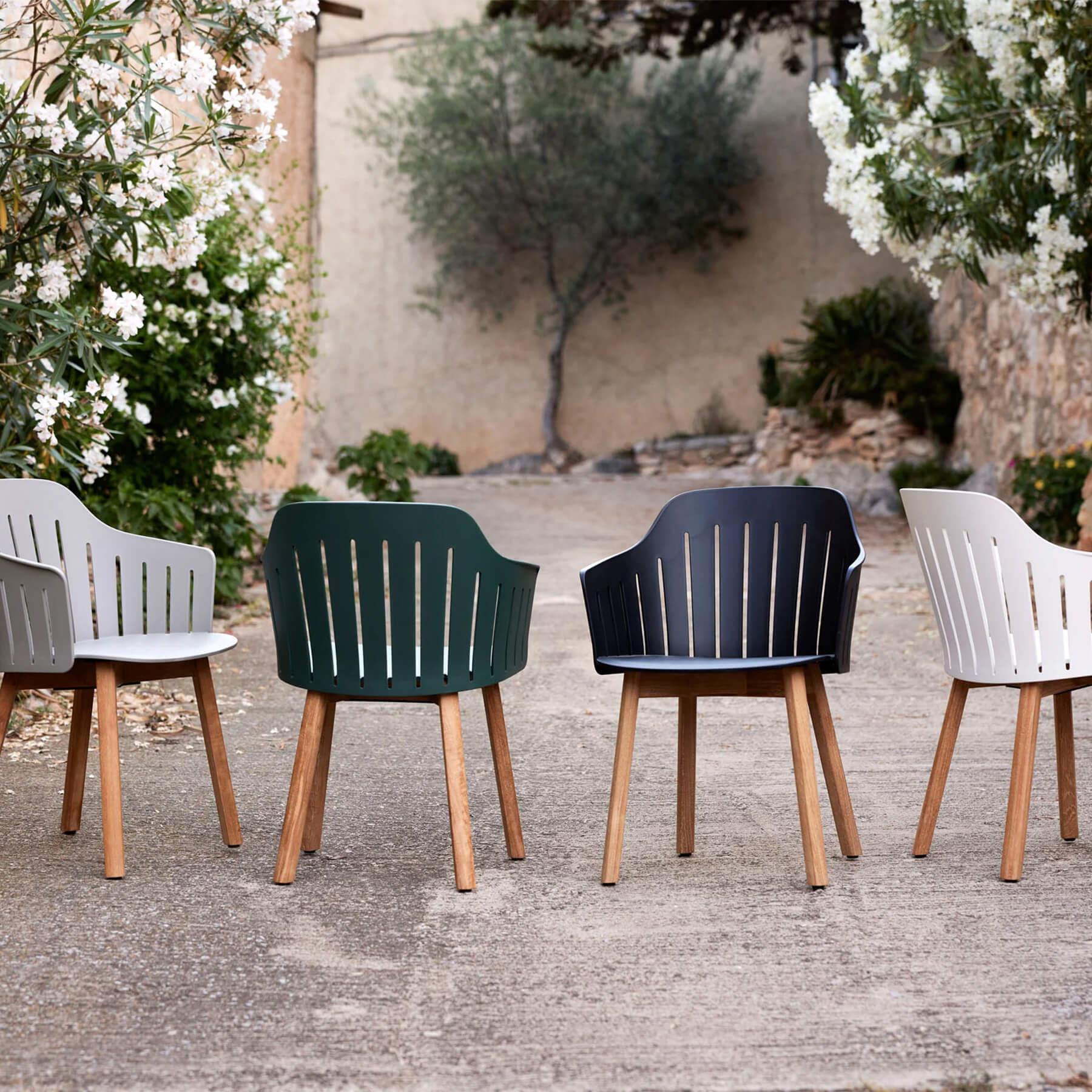 Cane-line Choice Garden Chair with Teak Legs - Image 2