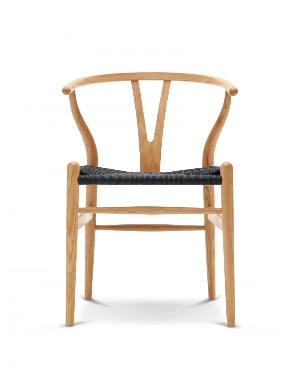 Carl Hansen & Son CH24 Wishbone Chair - Black Paper Cord Seat - Image 3