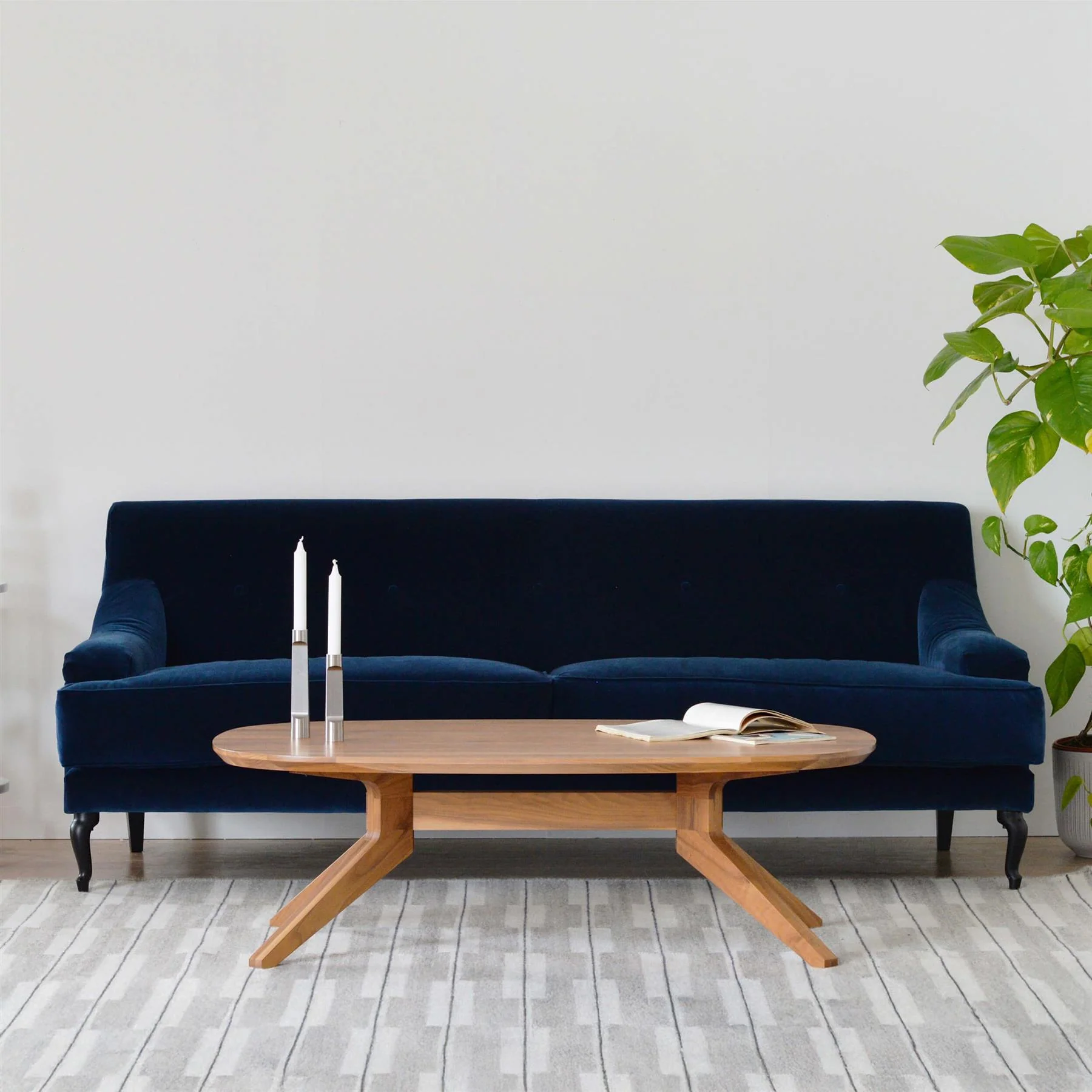Case Furniture Cross Oval Coffee Table - Image 3