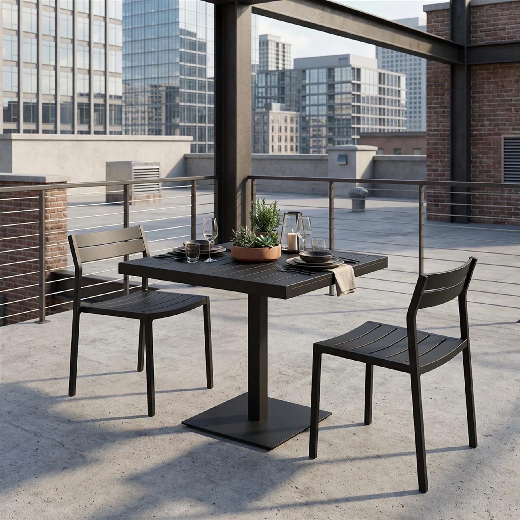 Case Furniture Eos Bistro Furniture Set - Curated by Holloways of Ludlow - Image 2