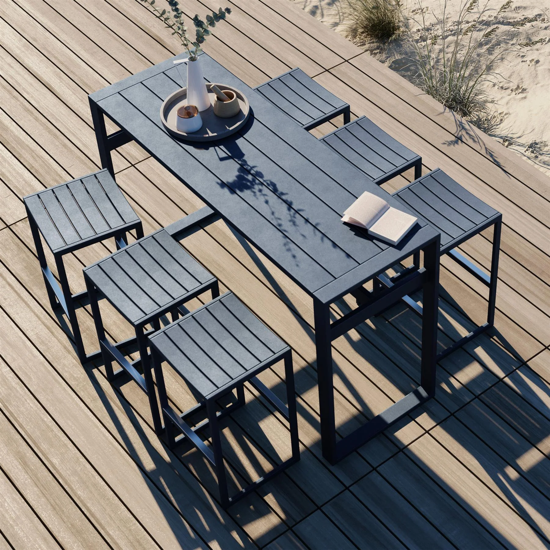 Case Furniture Eos Outdoor Backless Bar Stool - Image 2
