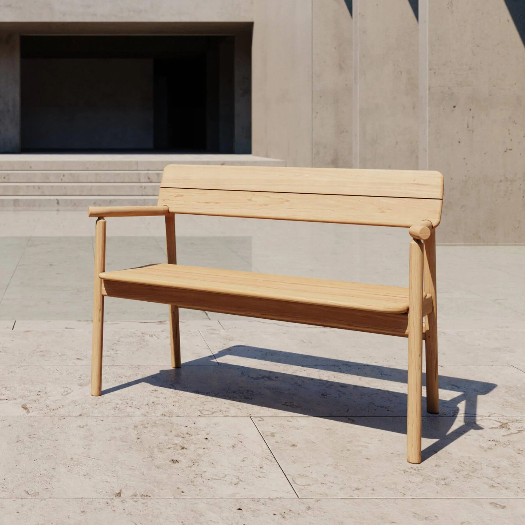 Case Furniture Tanso Outdoor Bench - Image 3