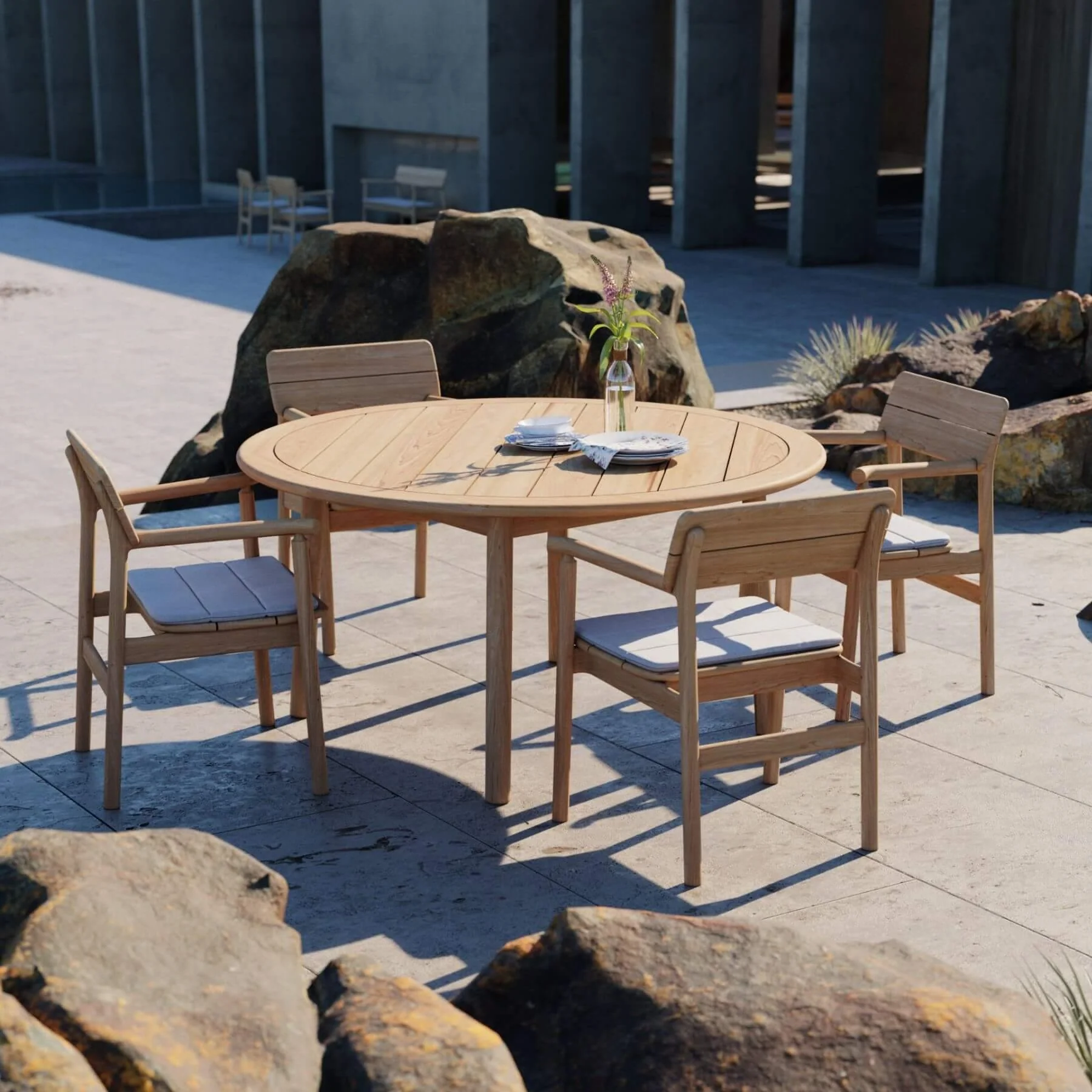 Case Furniture Tanso Outdoor Dining Armchair - Image 3