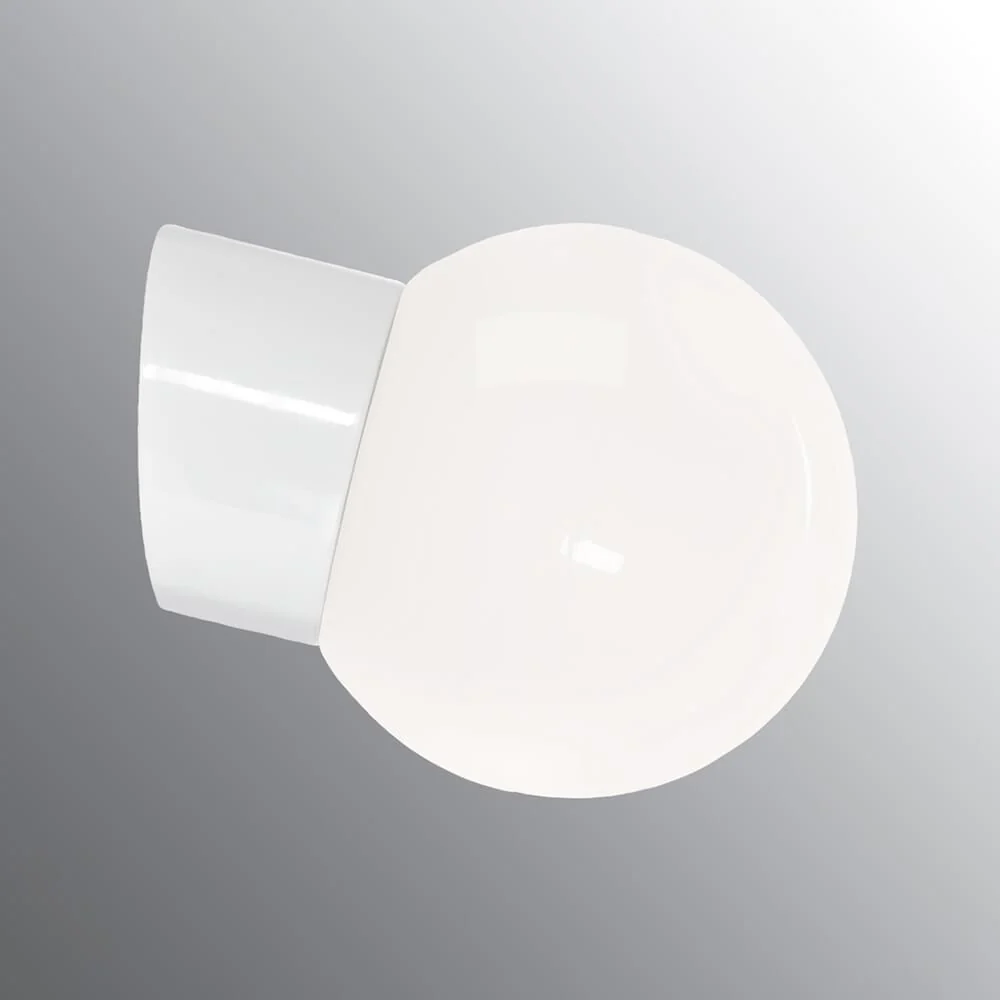 Classic globe ceramic wall light - Image 2