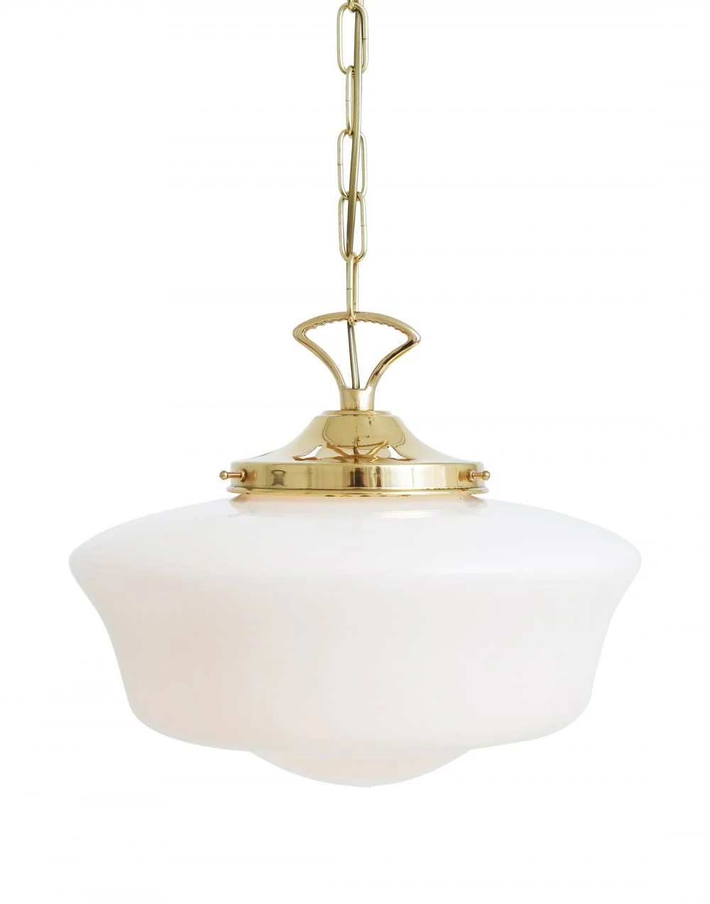 Classic schoolhouse glass pendant light - Image 3