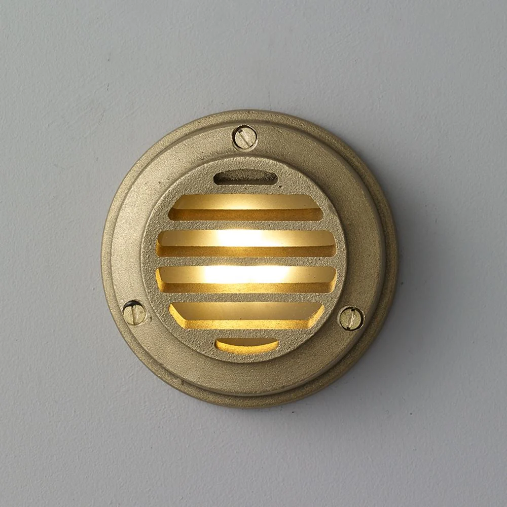 Davey Louvred Cast Brass Step Light - Image 3