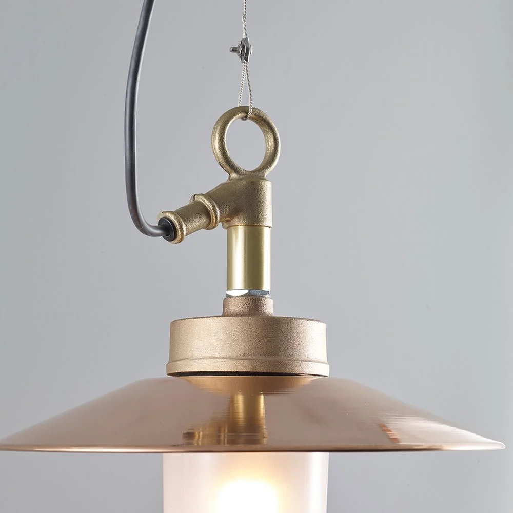 Davey Well Glass Pendant Light With visor - Image 2
