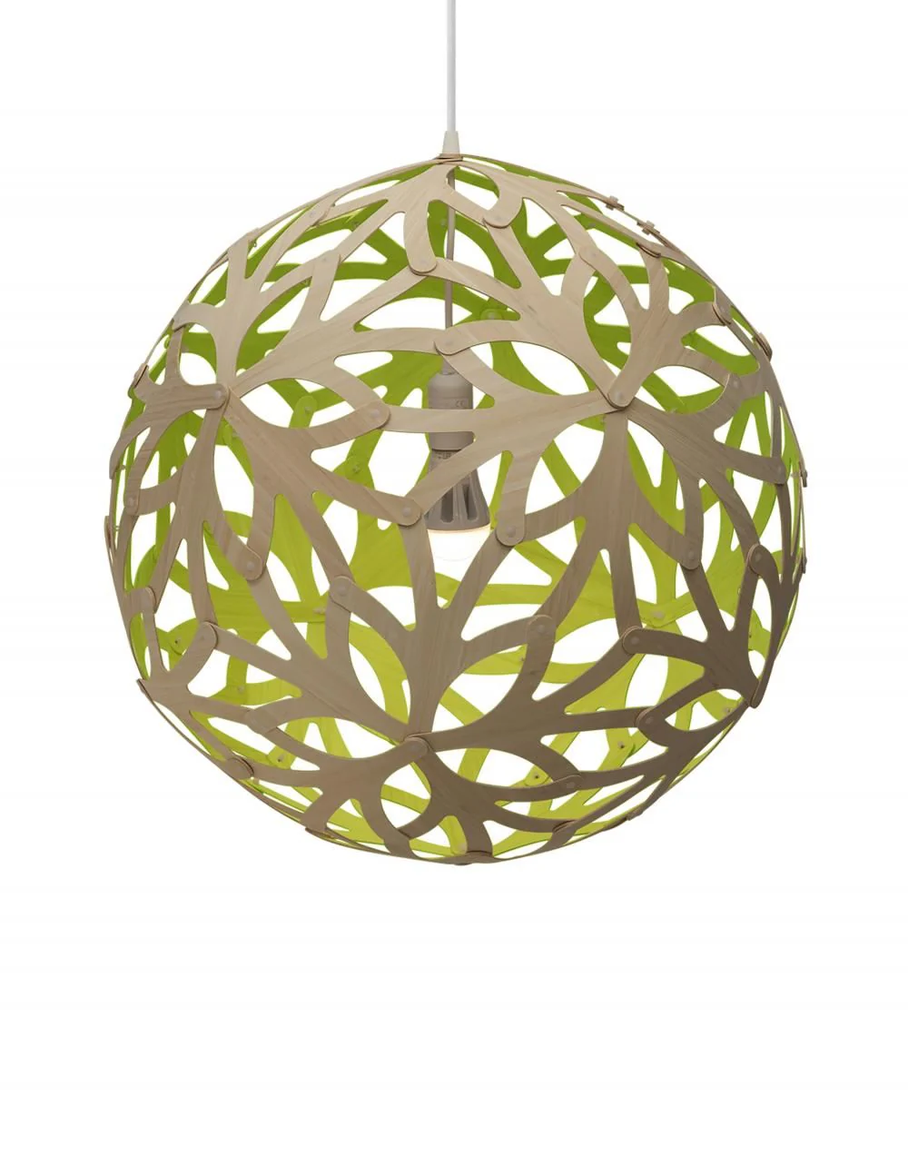 David Trubridge Floral Pendant Light Coloured - 1 Side - Image 3