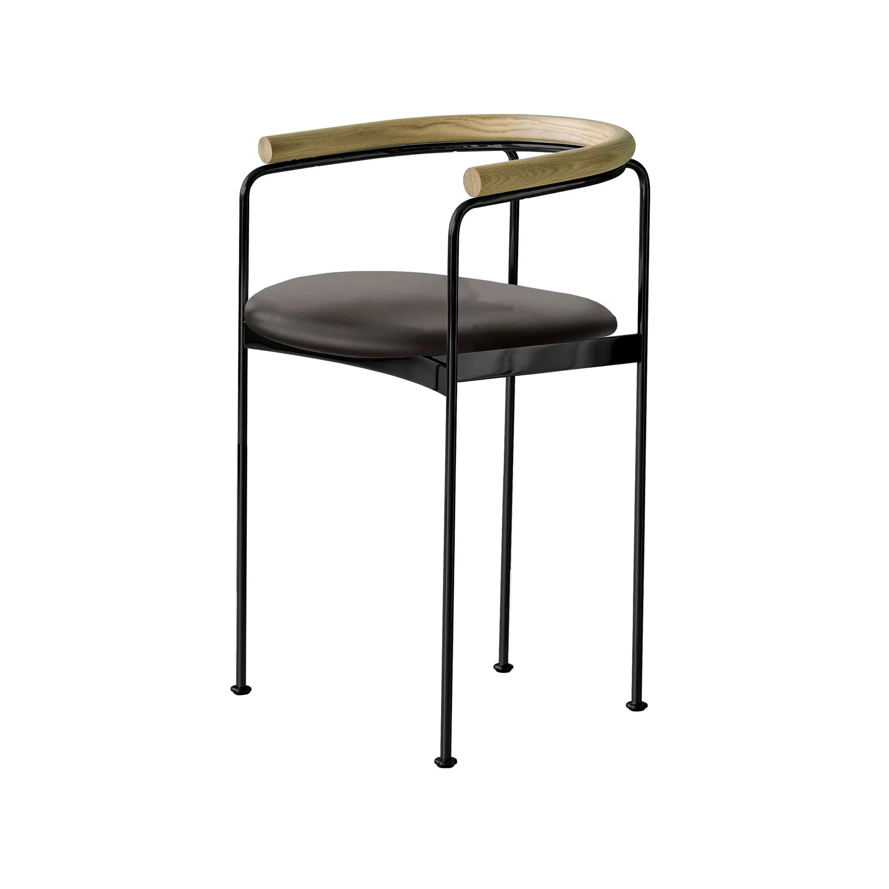 DK3 Baia Counter Stool with Wooden Back - Image 8