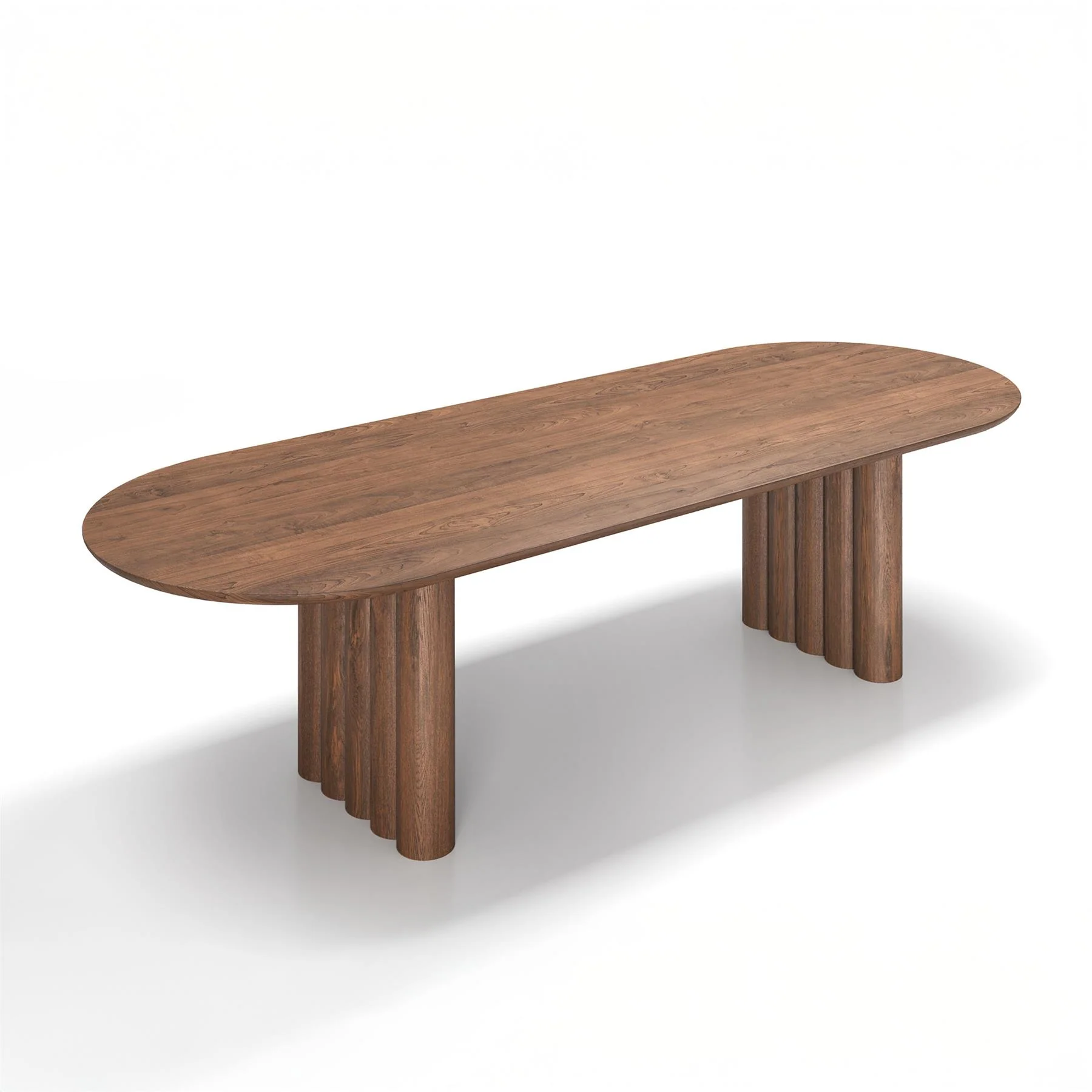 DK3 Plush Extendable Dining Table - 3cm Thick Table Top, Oval - Image 5