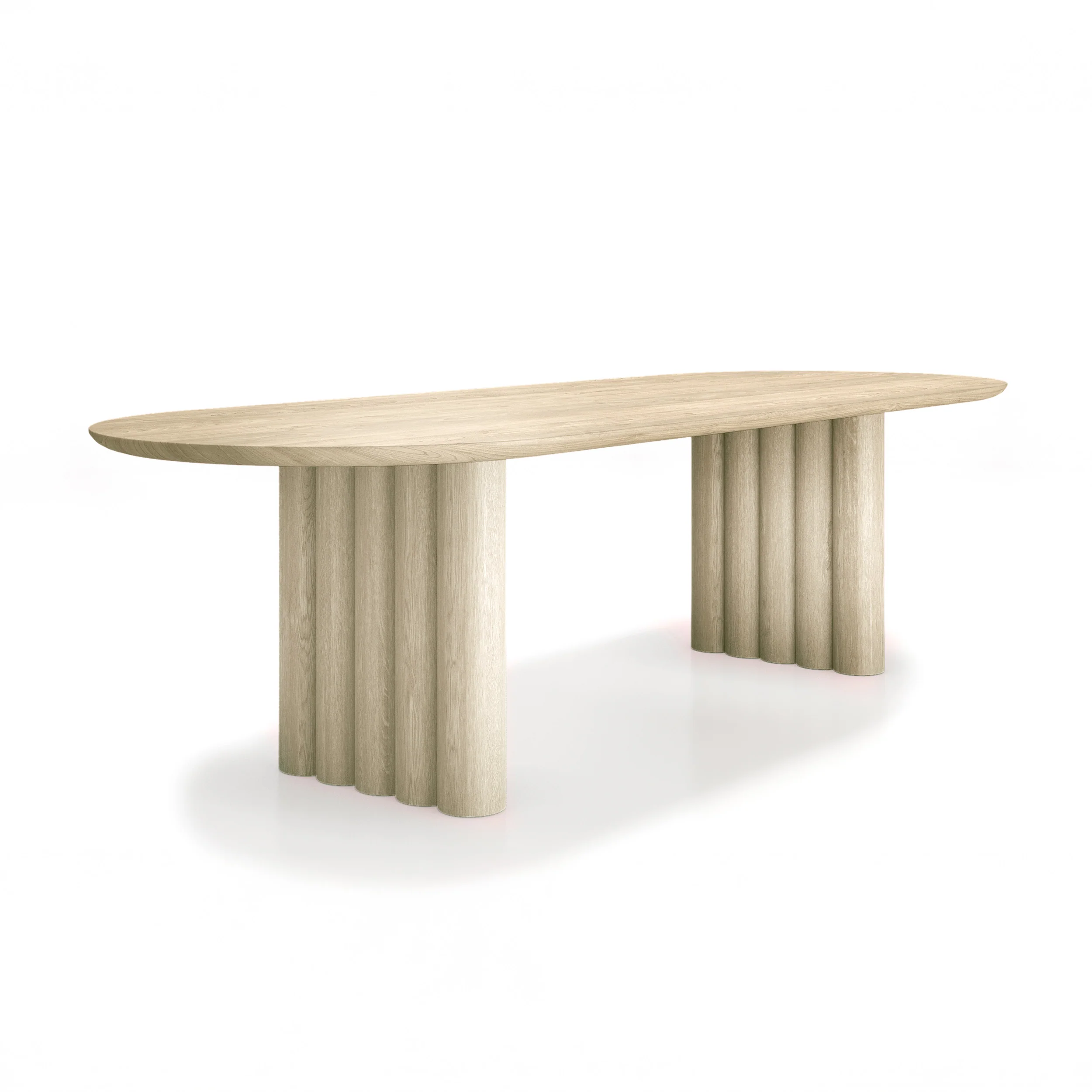 DK3 Plush Extendable Dining Table - 4cm Thick Table Top, Oval - Image 11