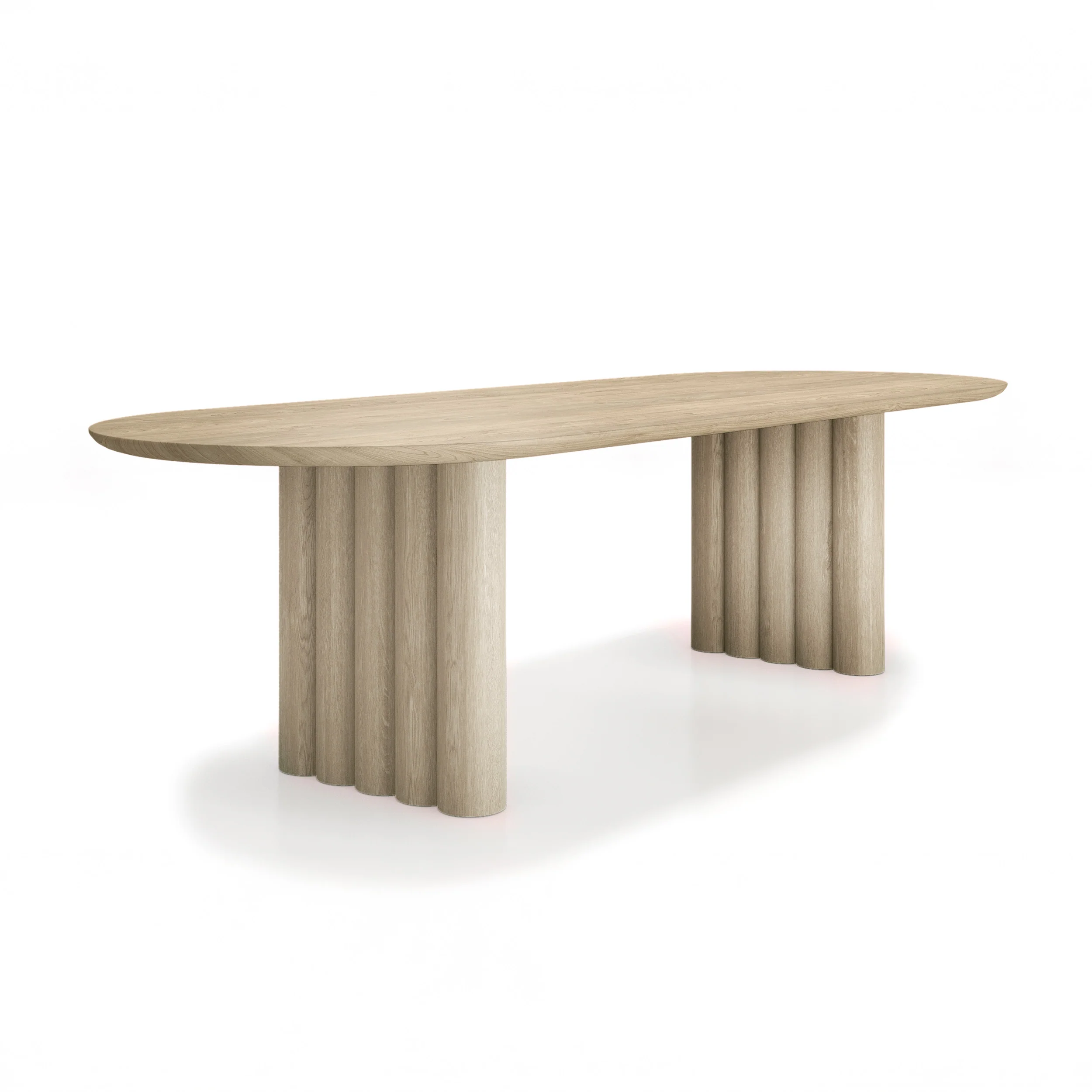 DK3 Plush Extendable Dining Table - 4cm Thick Table Top, Oval - Image 13