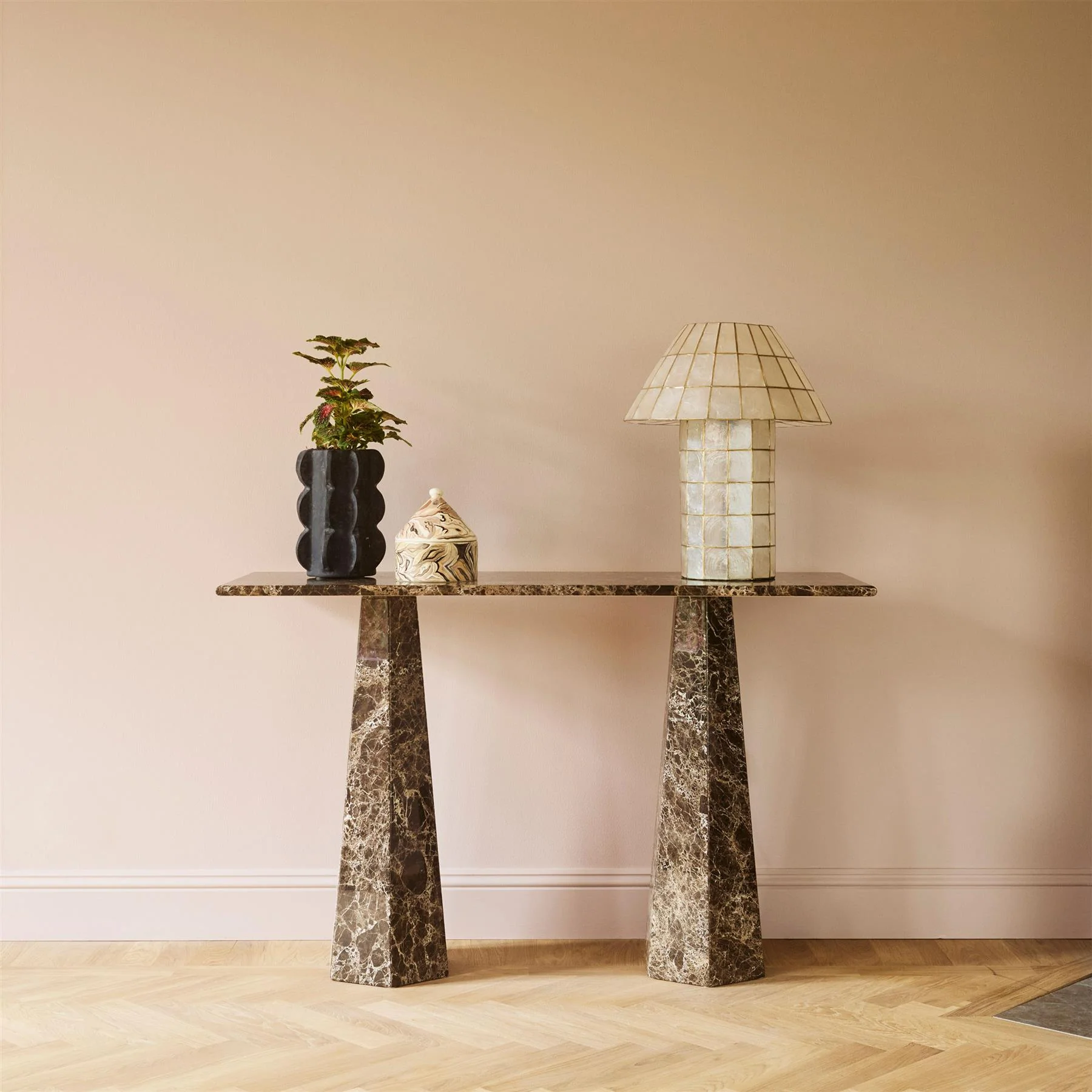 Dusty Deco Hexagon Console Table - Image 4