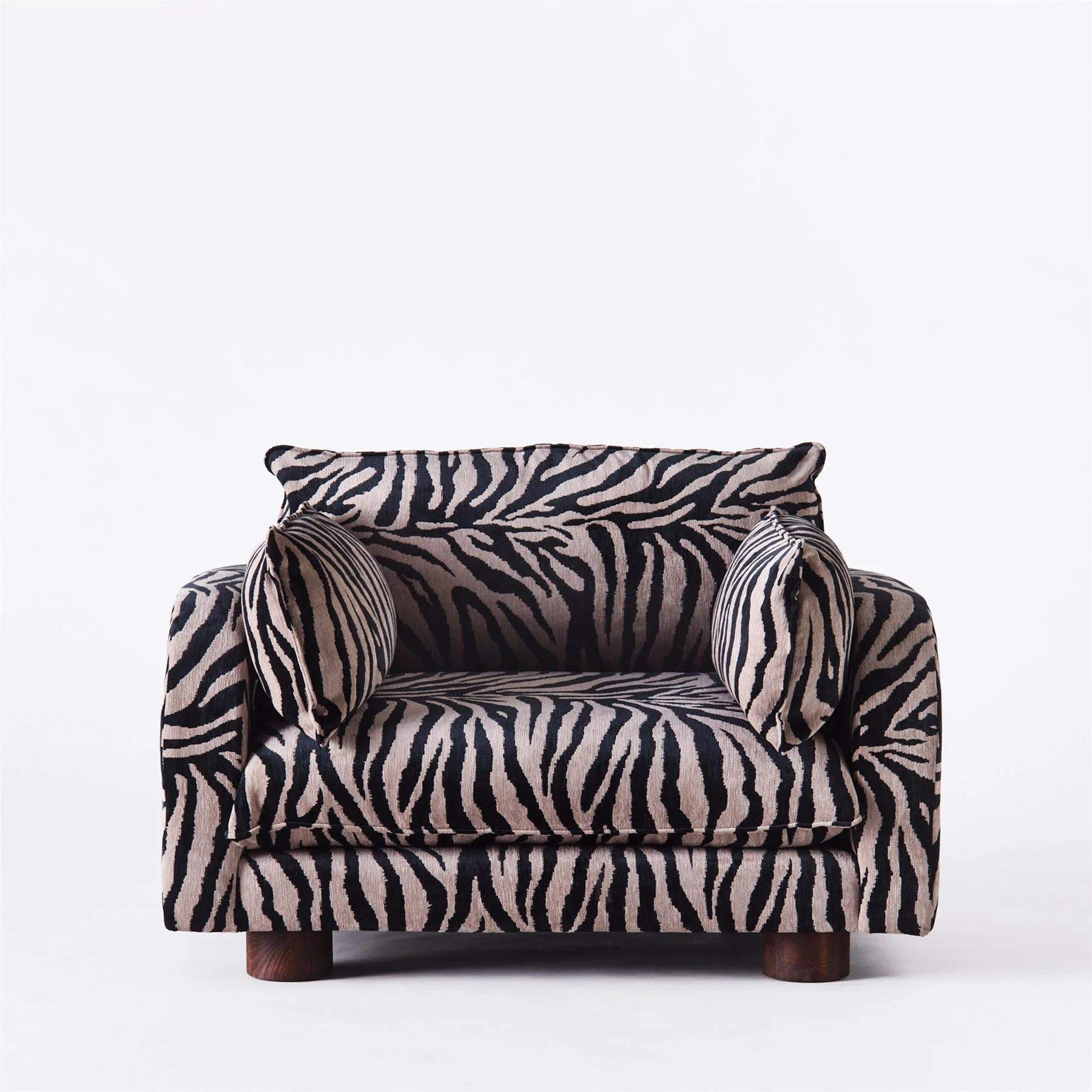 Dusty Deco Miles Loveseat Zebra - Image 3