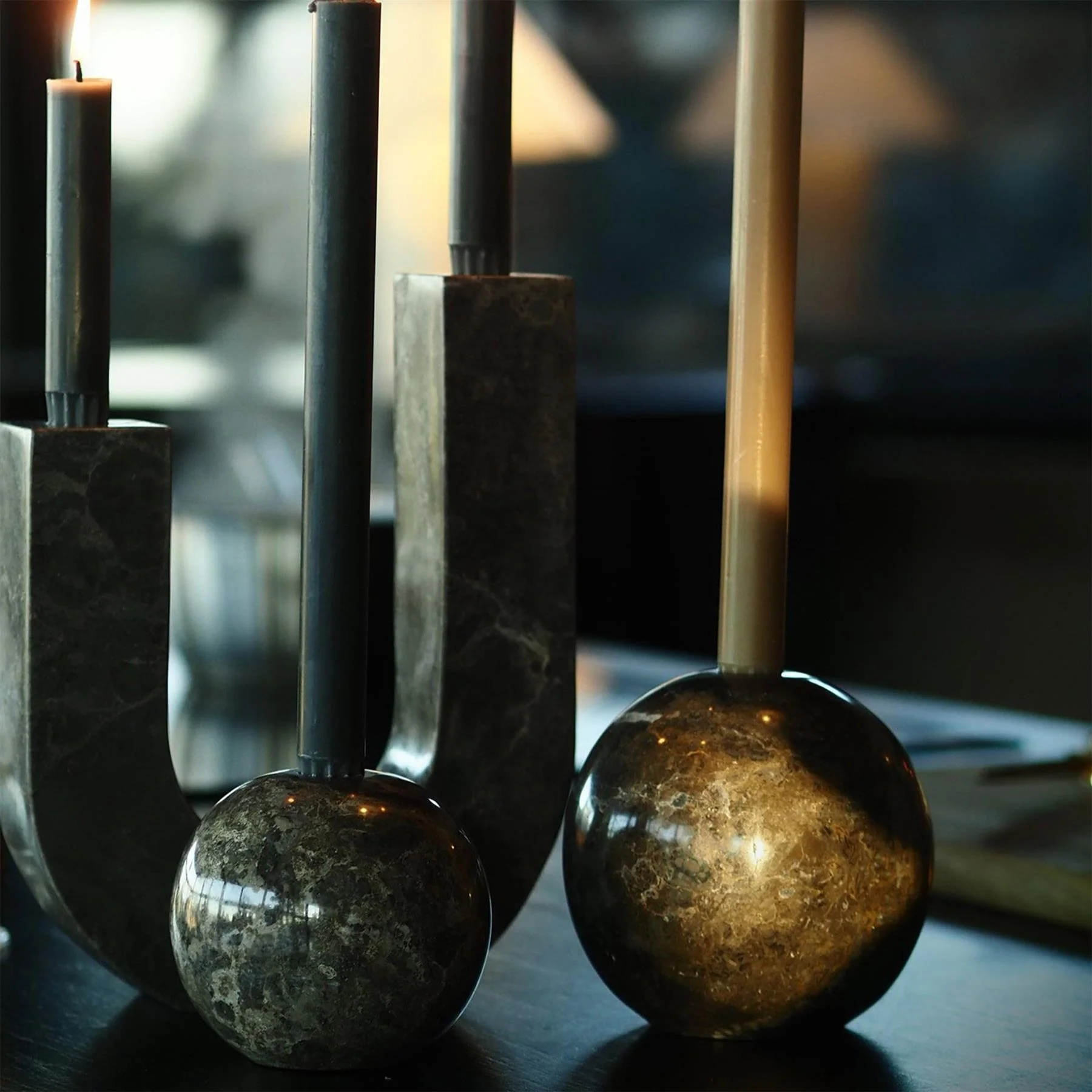Dusty Deco Sphere Candle Holder - Image 5