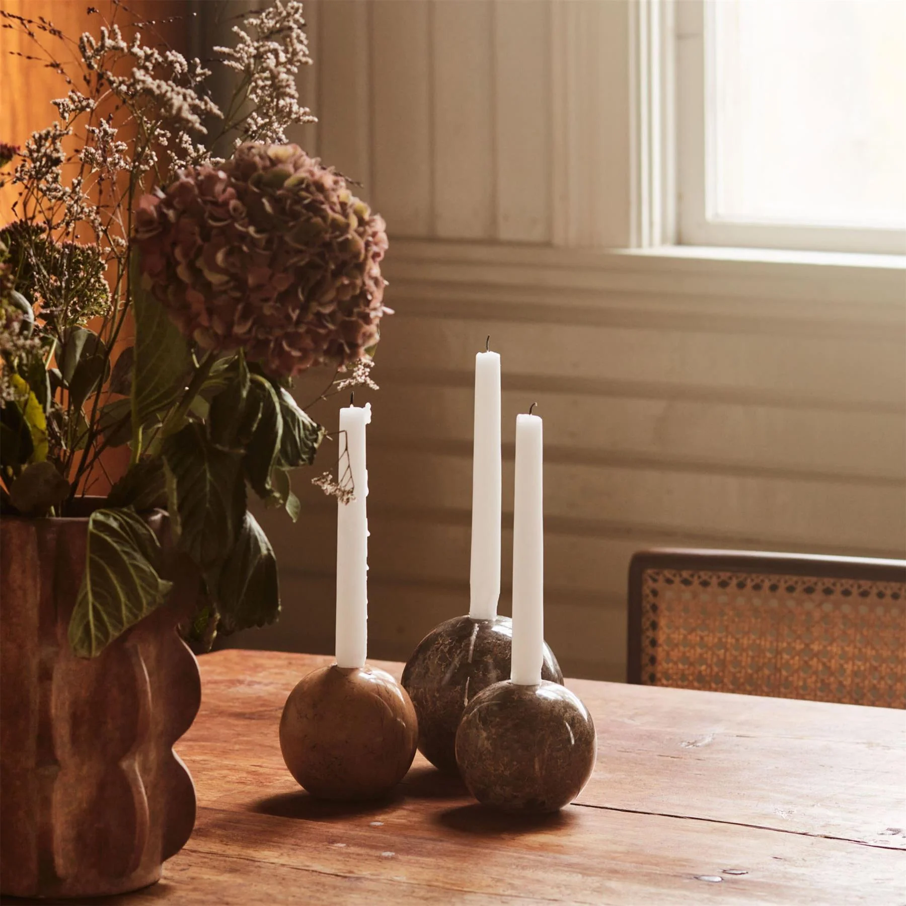 Dusty Deco Sphere Candle Holder - Image 6