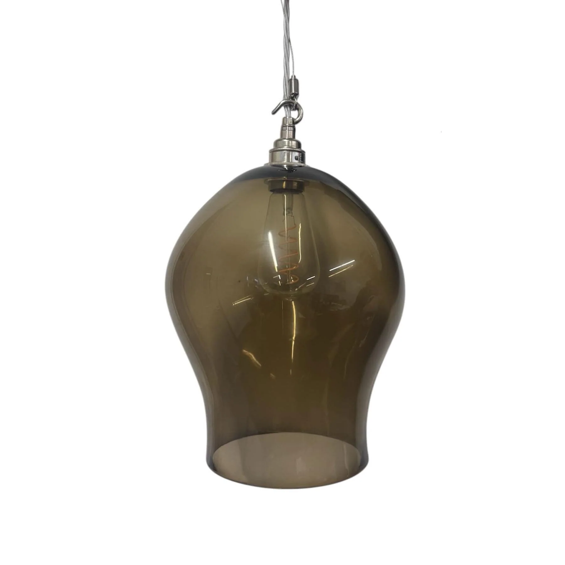 Ex-Display Curiousa Classic Teardrop Pendant Light - Large, Aubergine