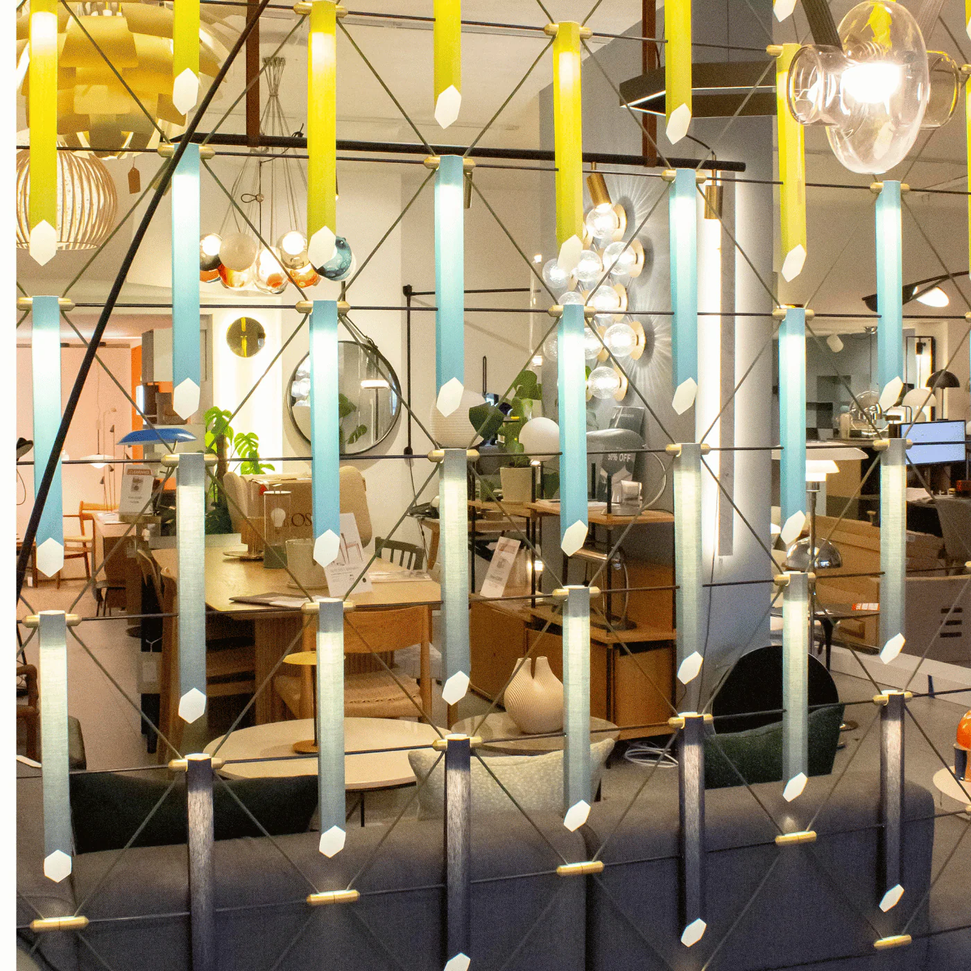 Ex-Display Designheure Mozaik room divider light fitting - Image 4
