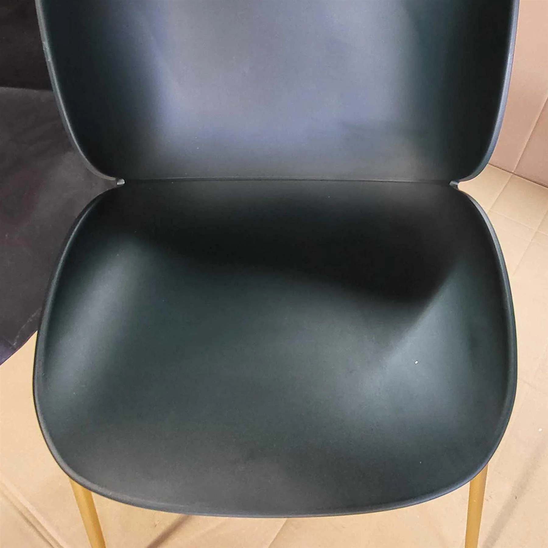 Ex-Display GUBI Beetle Dining Chair - Conic Base - Brass Base, Dark Green **STORE COLLECTION ONLY** - Image 6
