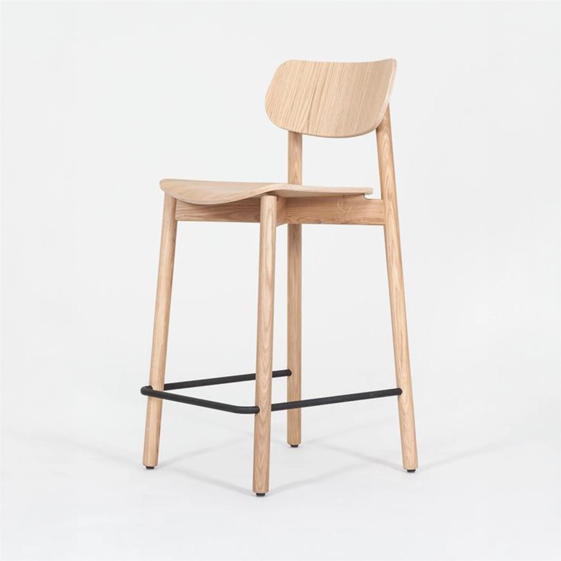 Ex-Display John Green Designs Otis Counter Stool - Oak, Un-upholstered