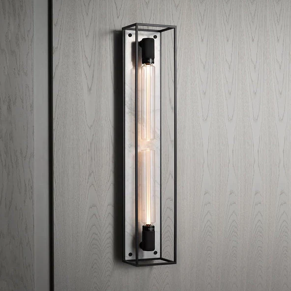 Ex-Display (Wimbledon Store) Buster + Punch Caged Wall Light 2.0 Extra Large - Polished white marble