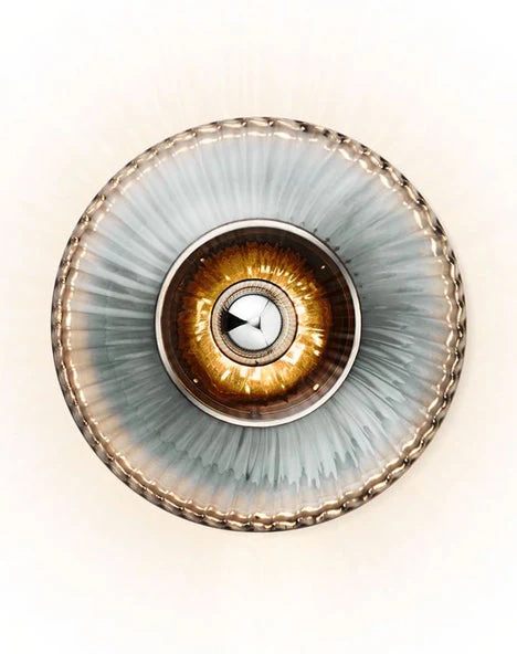 Ex-Display (Wimbledon Store) New wave optic wall light - Large / Smoke