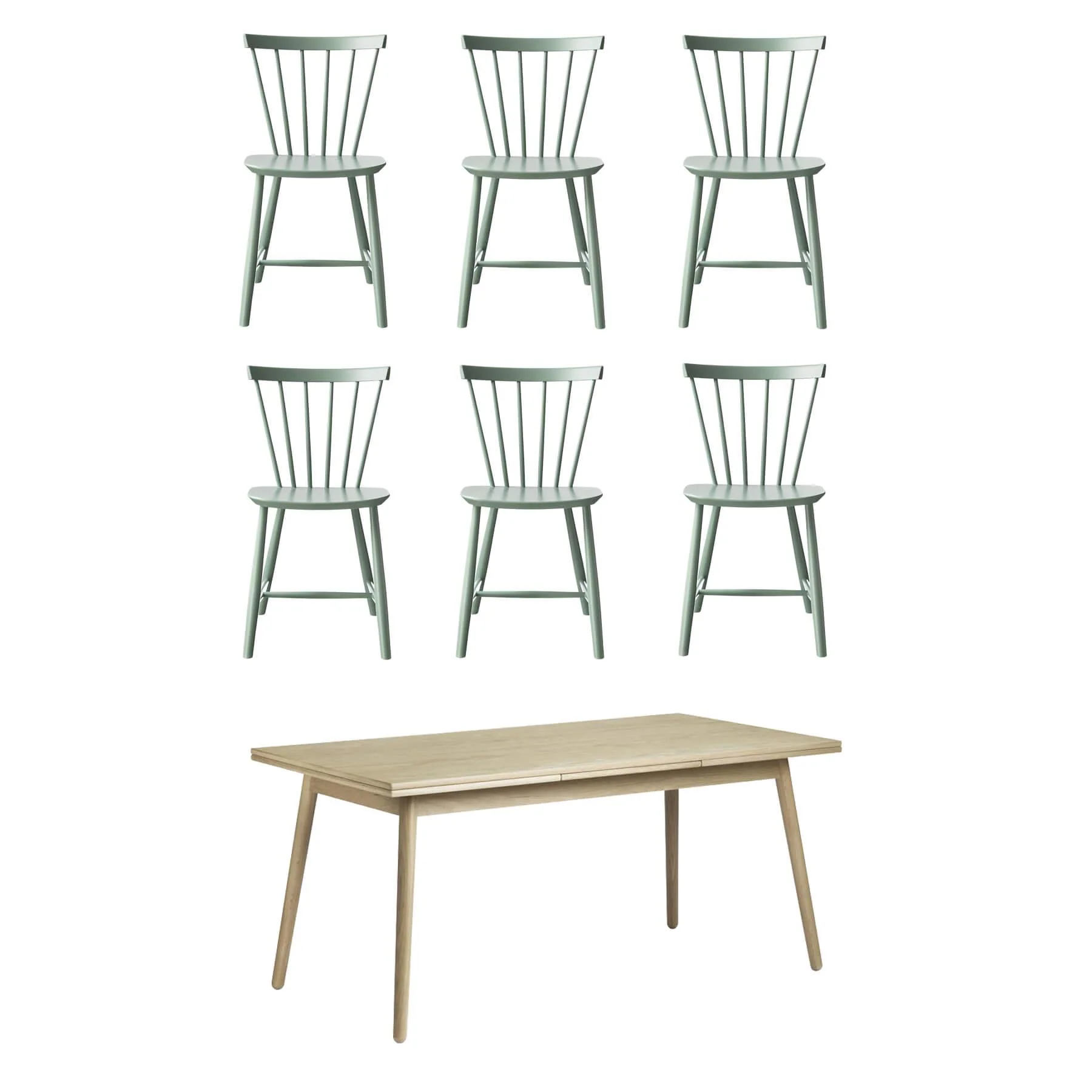 FDB Mobler Family Dining Table Set - Image 5