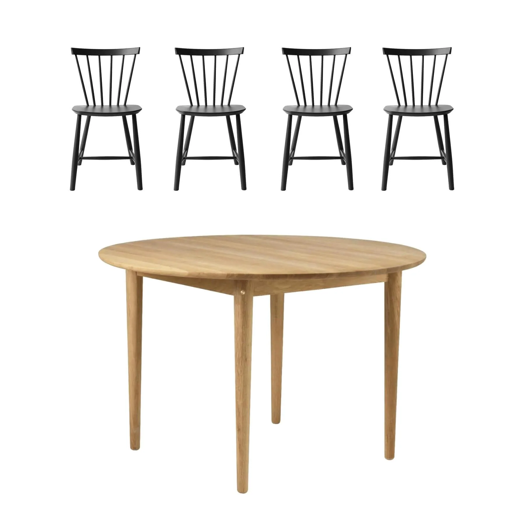 FDB Mobler Kitchen Dining Table Set - Image 5