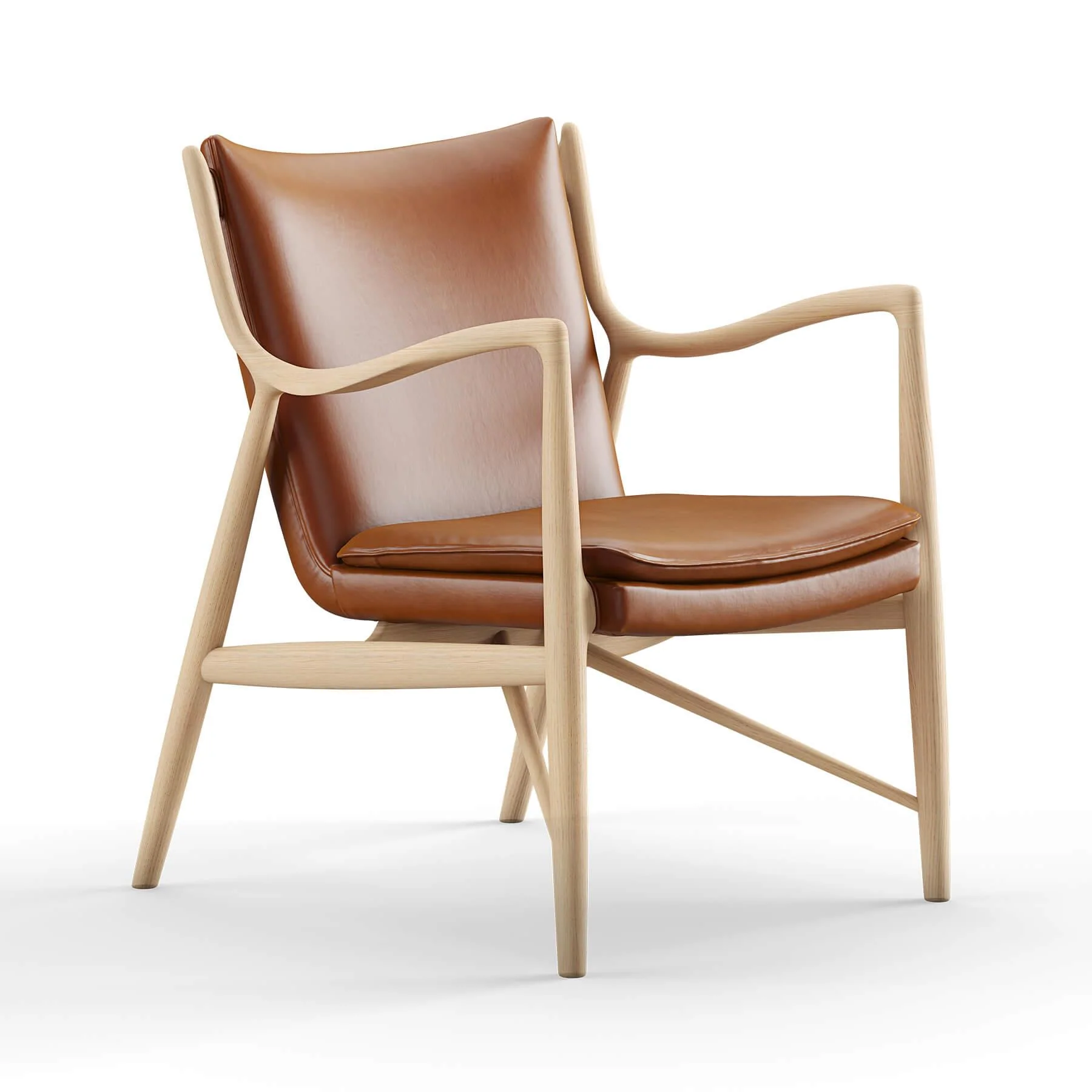 Finn Juhl The 45 Chair in Clear Oiled Oak - Image 10