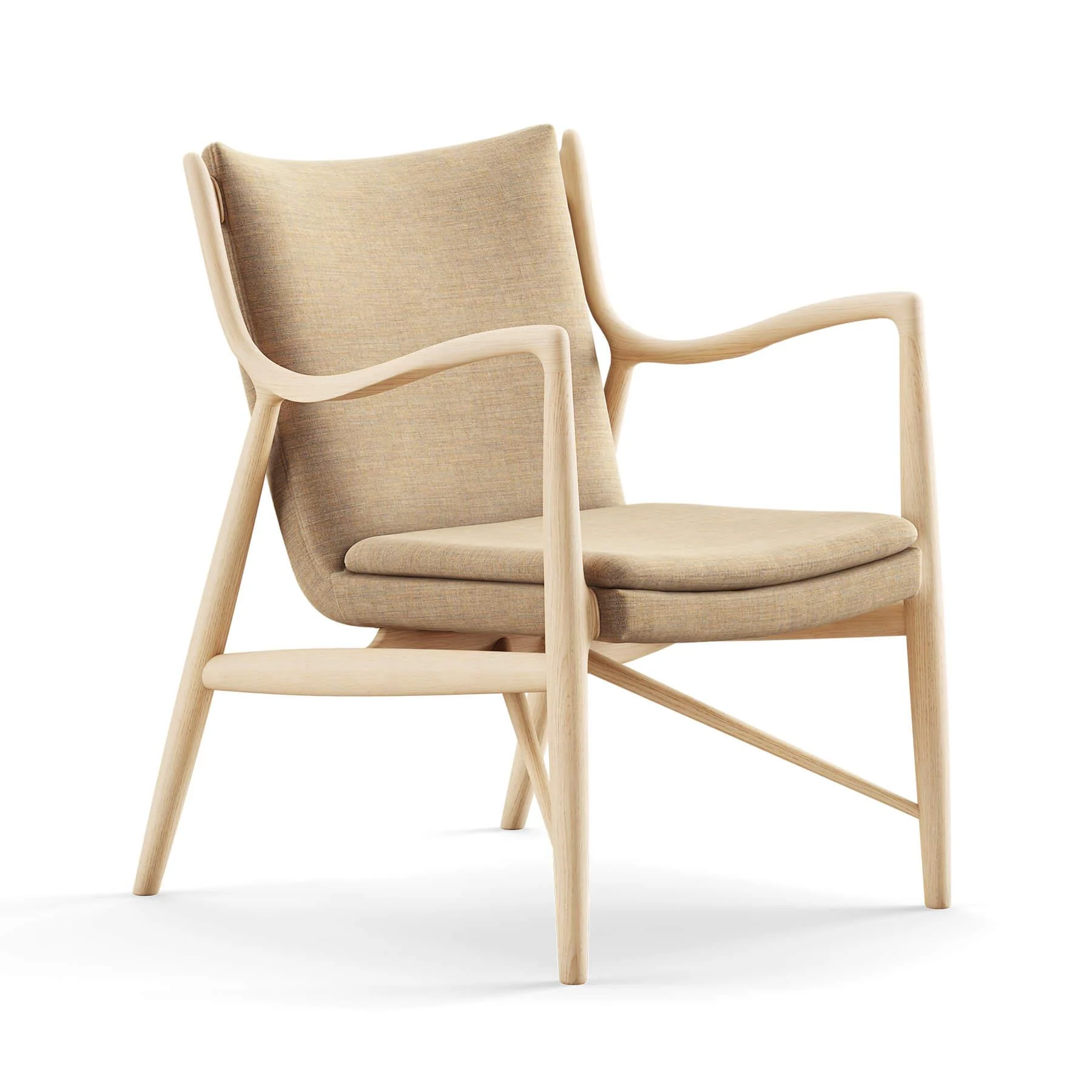Finn Juhl The 45 Chair in Clear Oiled Oak - Image 44