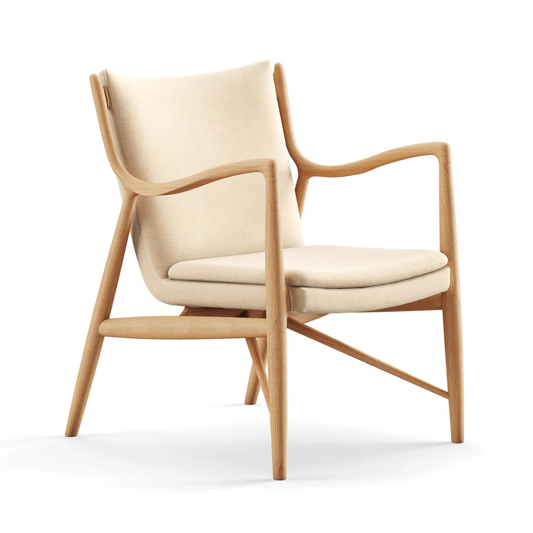 Finn Juhl The 45 Chair in Dark Oiled Oak - Image 11