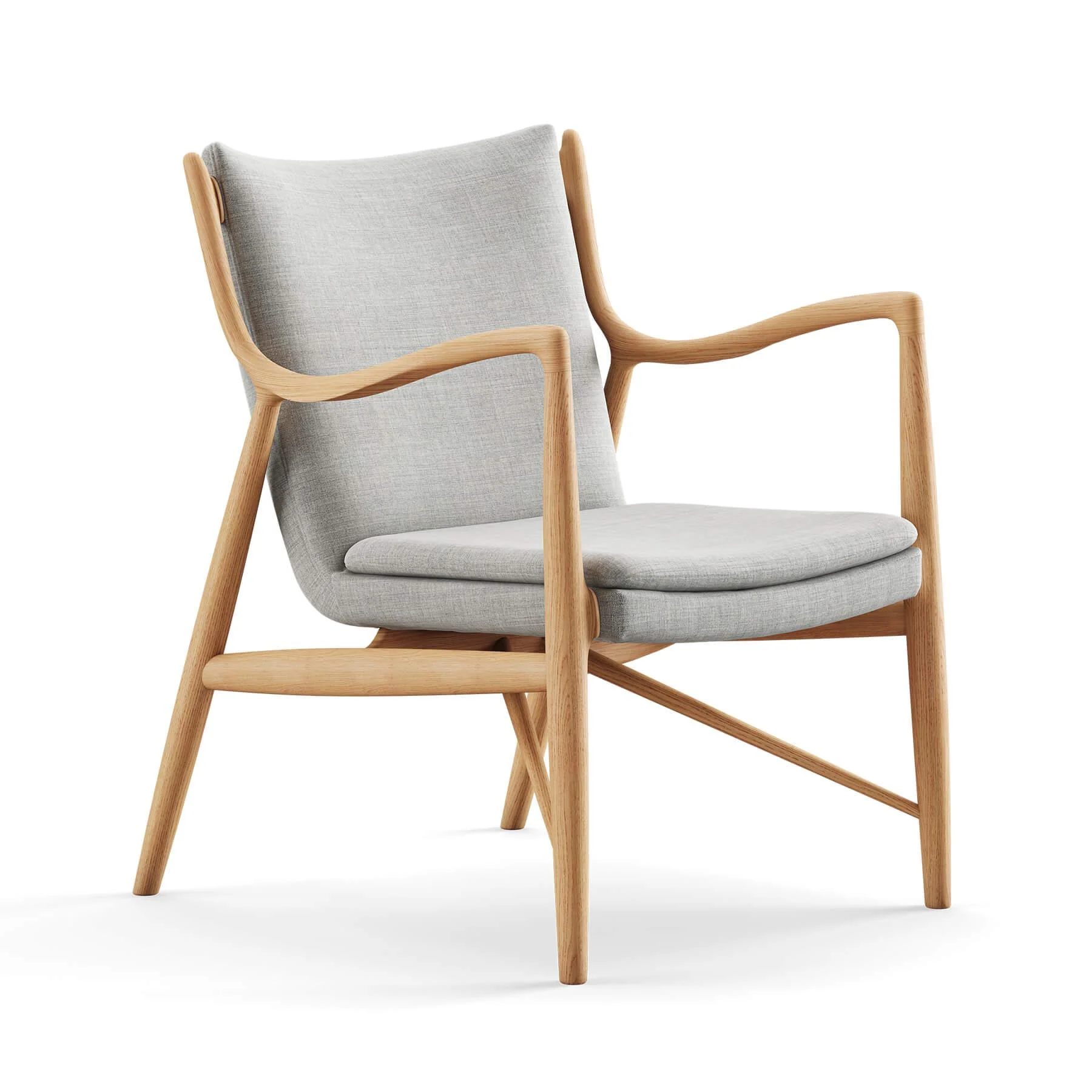 Finn Juhl The 45 Chair in Dark Oiled Oak - Image 14