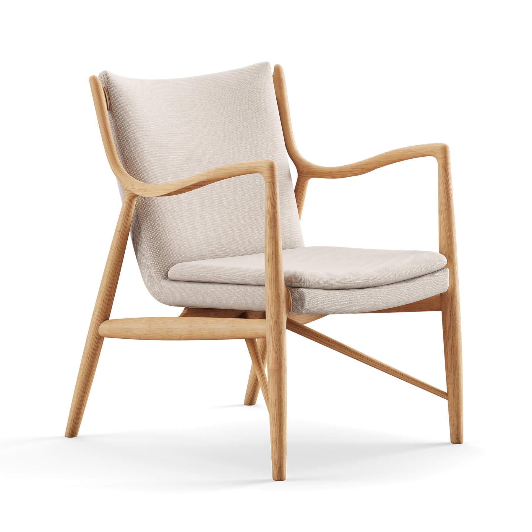 Finn Juhl The 45 Chair in Dark Oiled Oak - Image 17