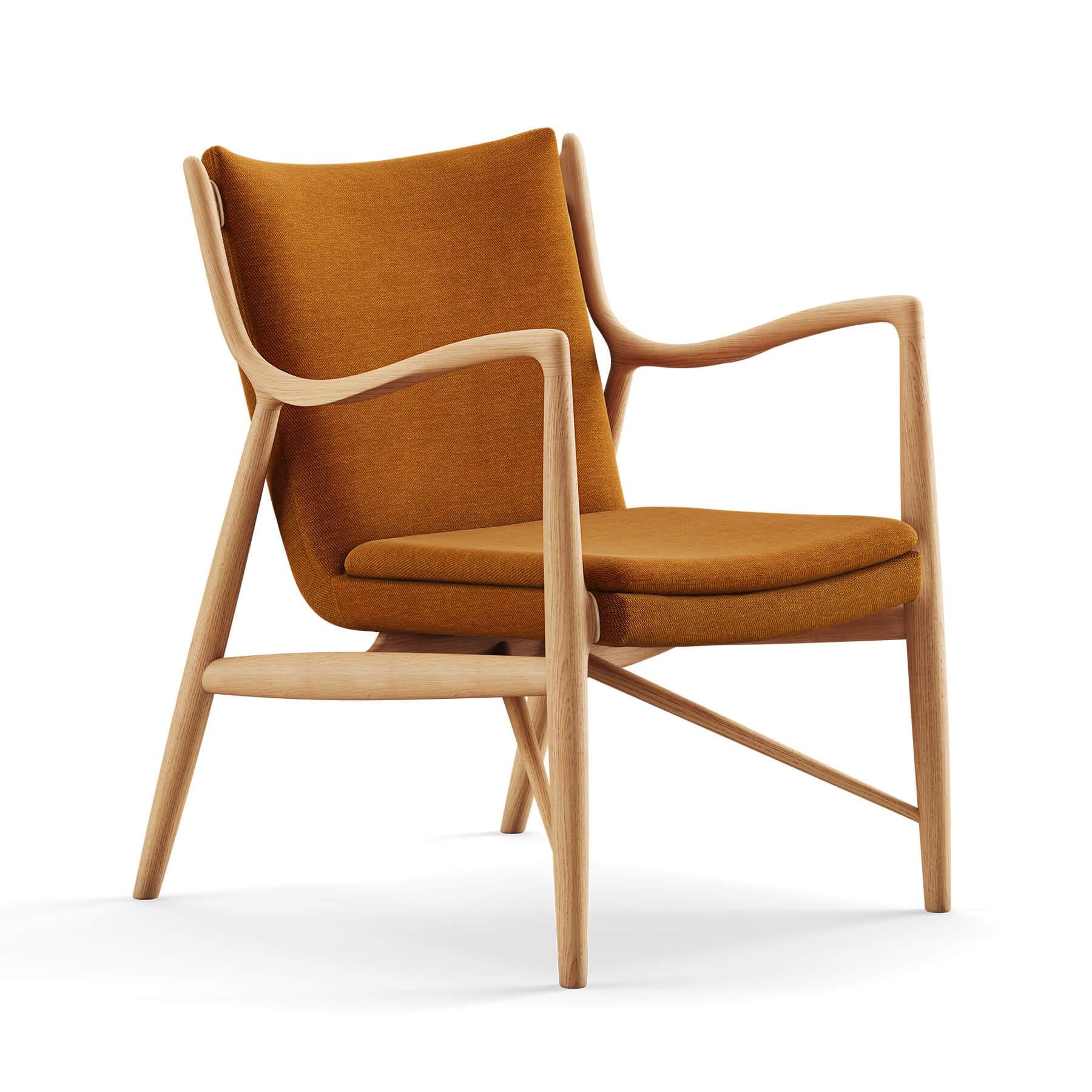 Finn Juhl The 45 Chair in Dark Oiled Oak - Image 18