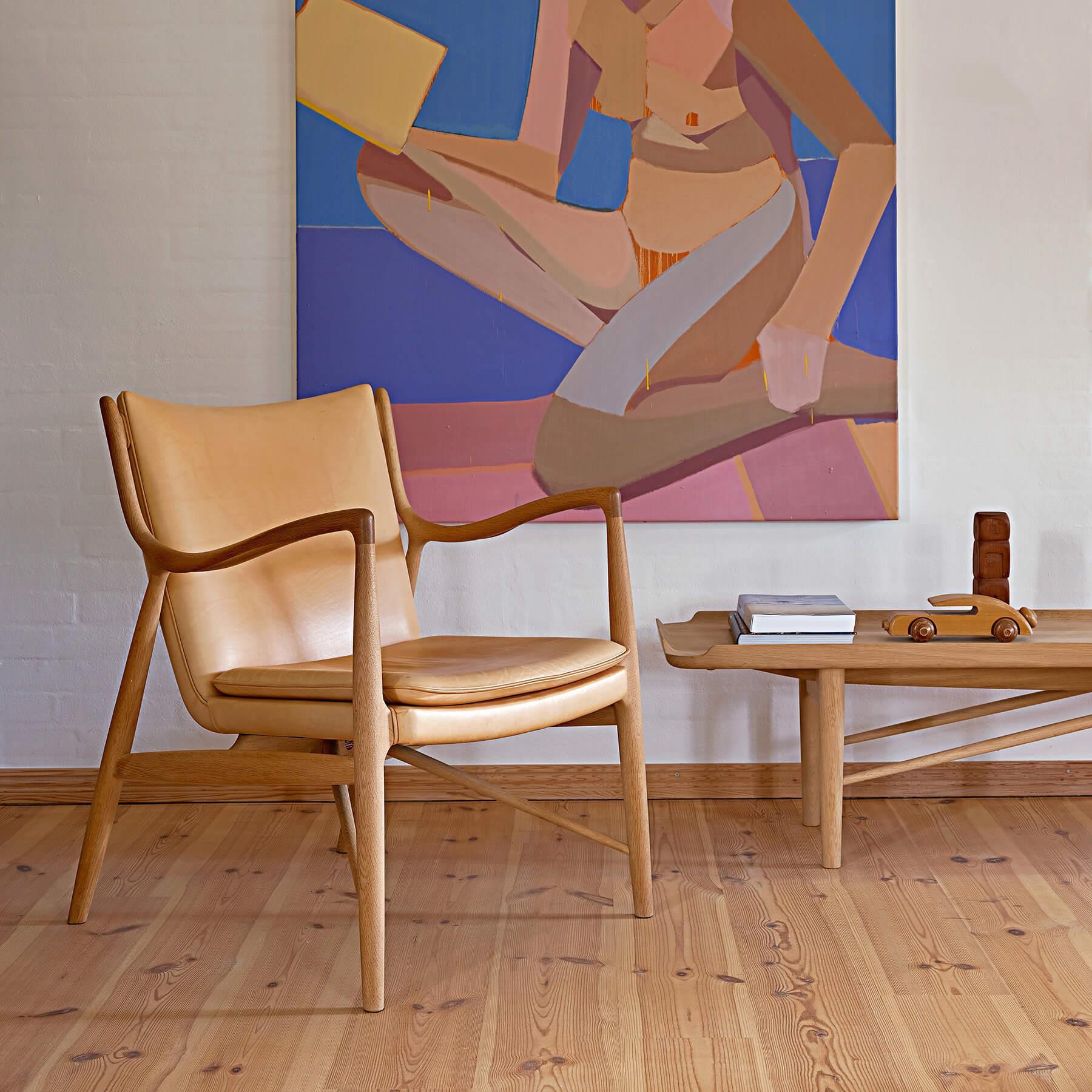 Finn Juhl The 45 Chair in Dark Oiled Oak - Image 2