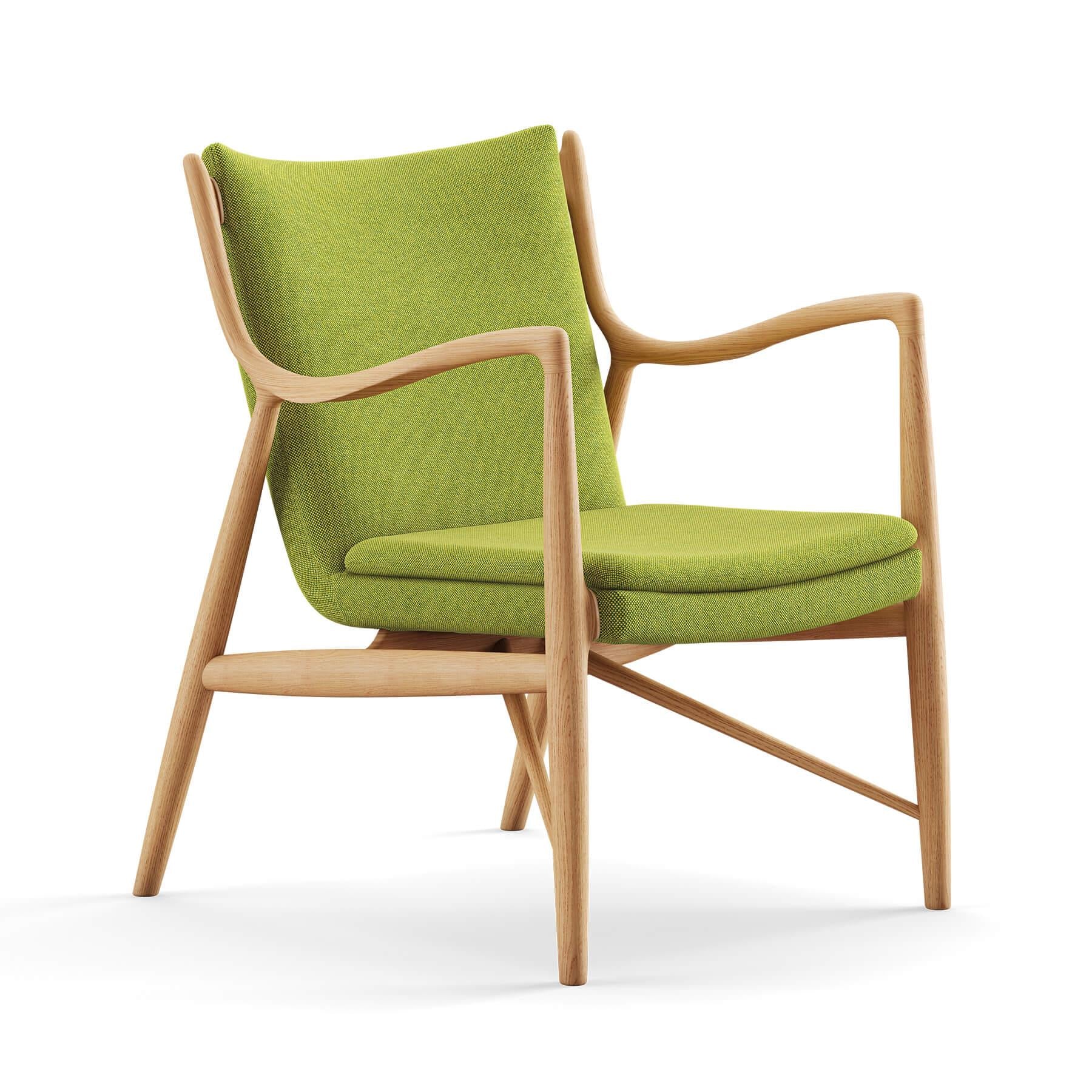 Finn Juhl The 45 Chair in Dark Oiled Oak - Image 20