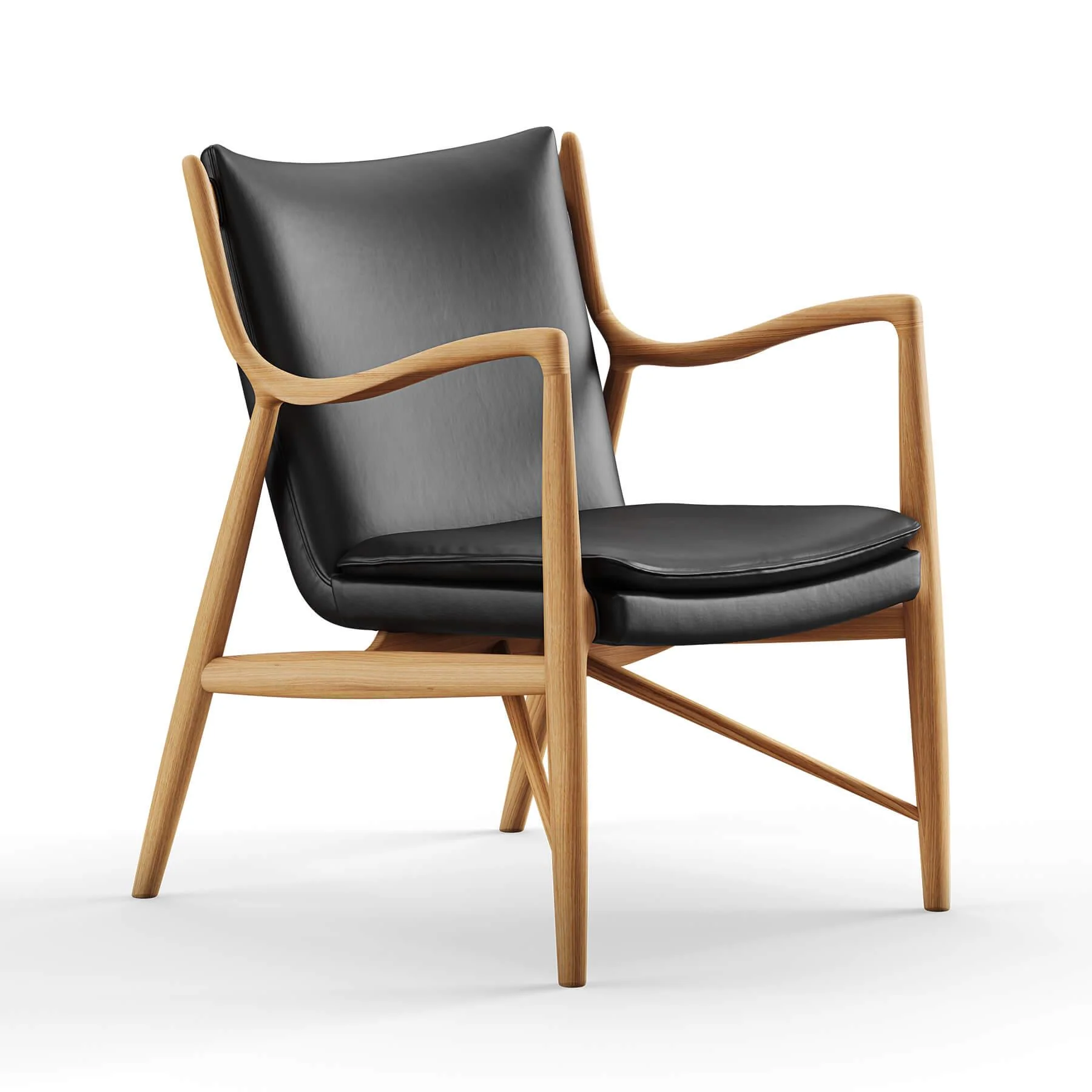 Finn Juhl The 45 Chair in Dark Oiled Oak - Image 23