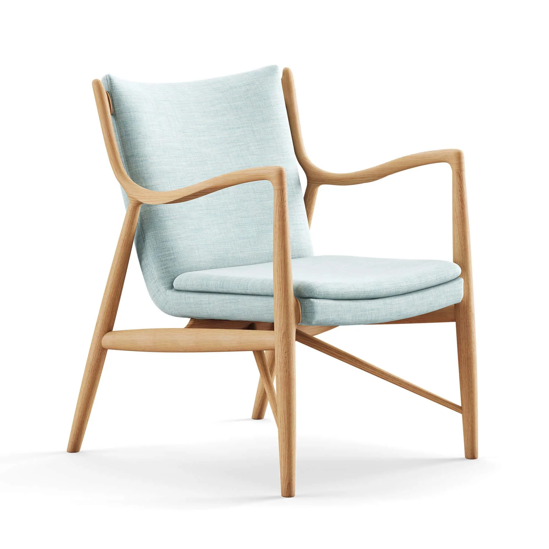 Finn Juhl The 45 Chair in Dark Oiled Oak - Image 24