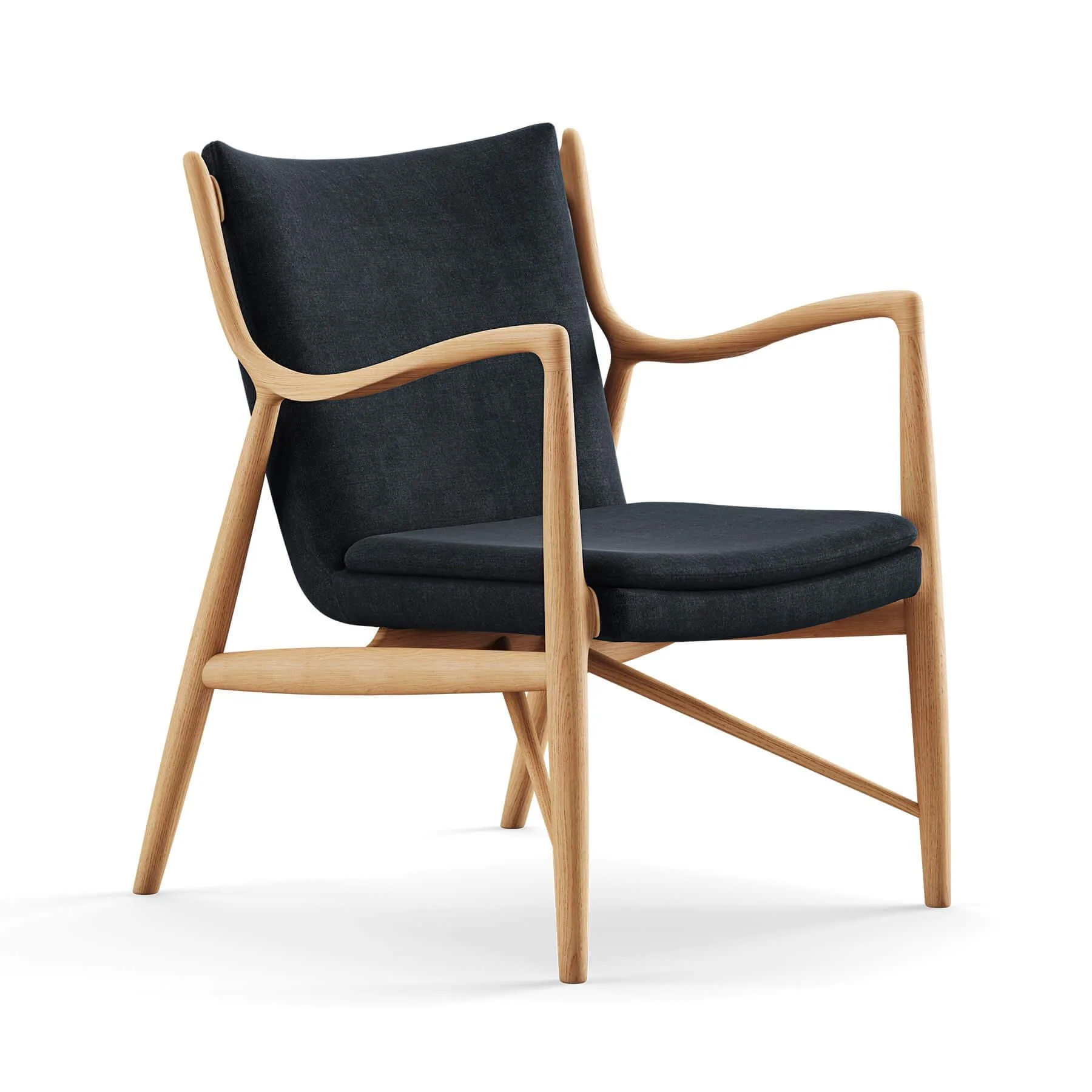 Finn Juhl The 45 Chair in Dark Oiled Oak - Image 27