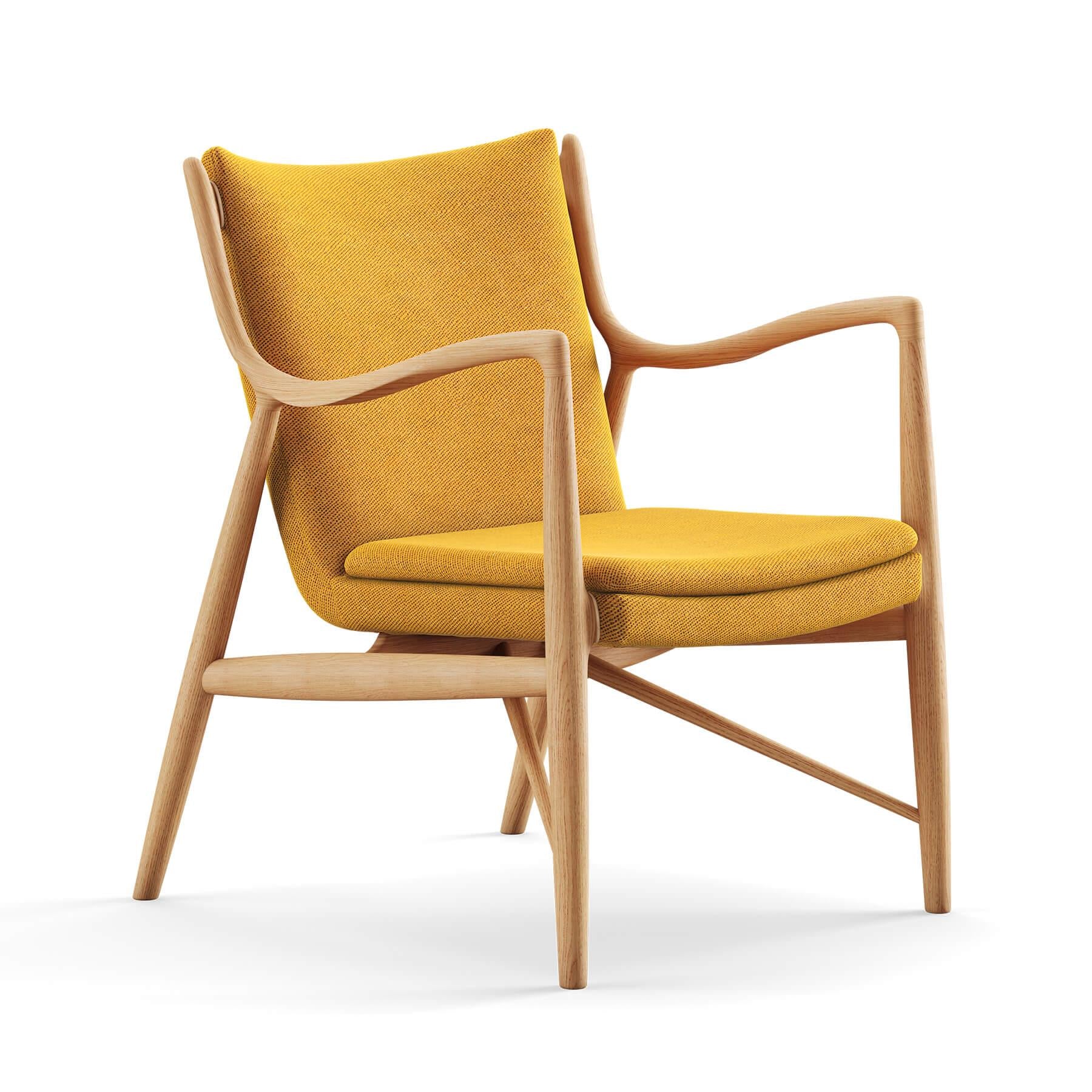 Finn Juhl The 45 Chair in Dark Oiled Oak - Image 30