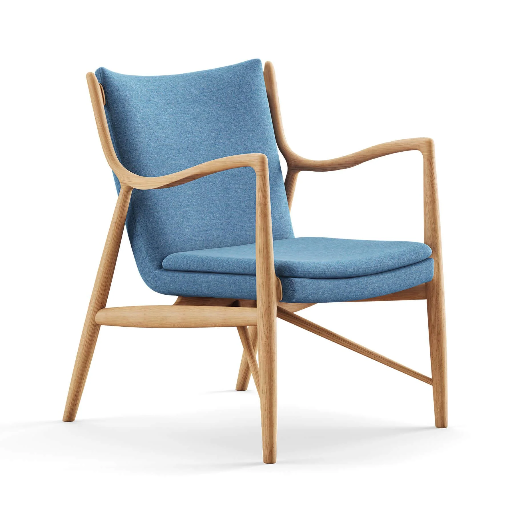 Finn Juhl The 45 Chair in Dark Oiled Oak - Image 32
