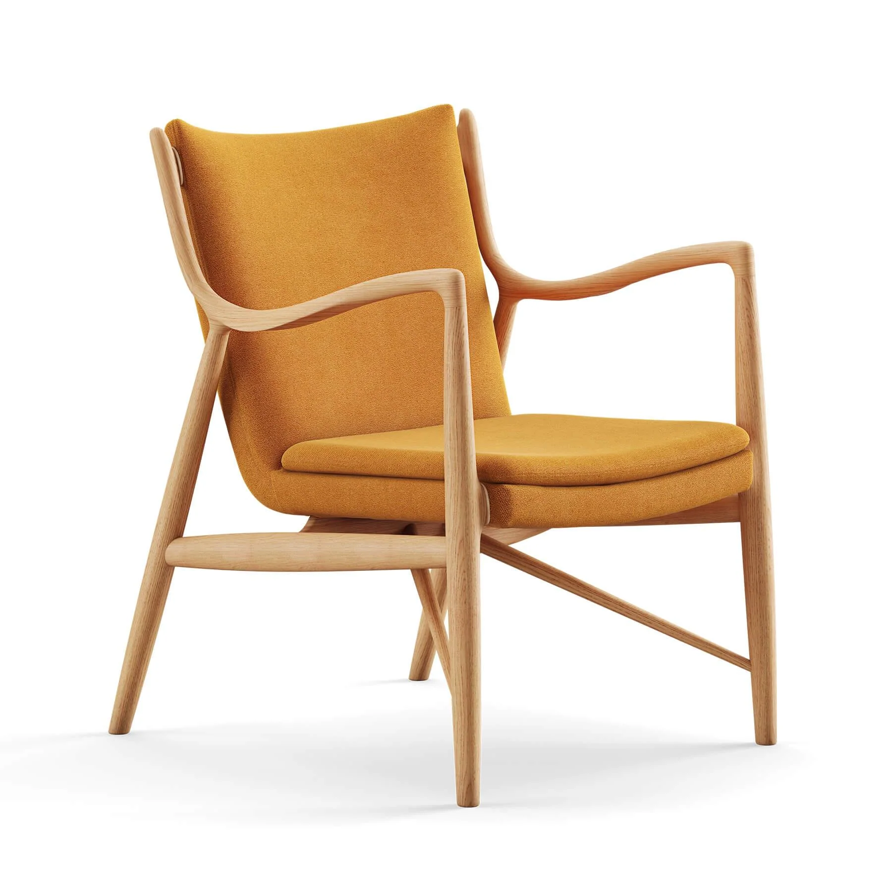 Finn Juhl The 45 Chair in Dark Oiled Oak - Image 34
