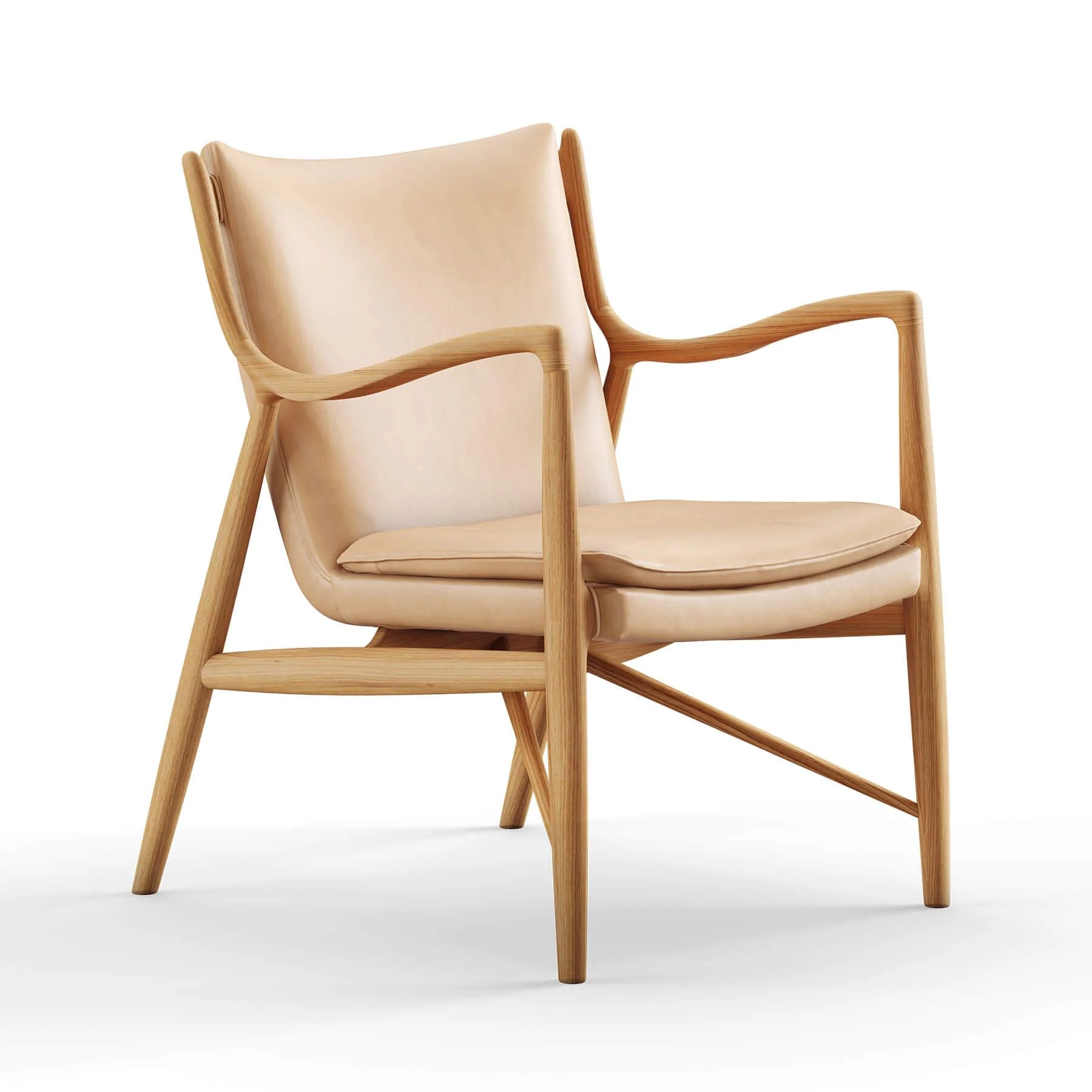 Finn Juhl The 45 Chair in Dark Oiled Oak - Image 35