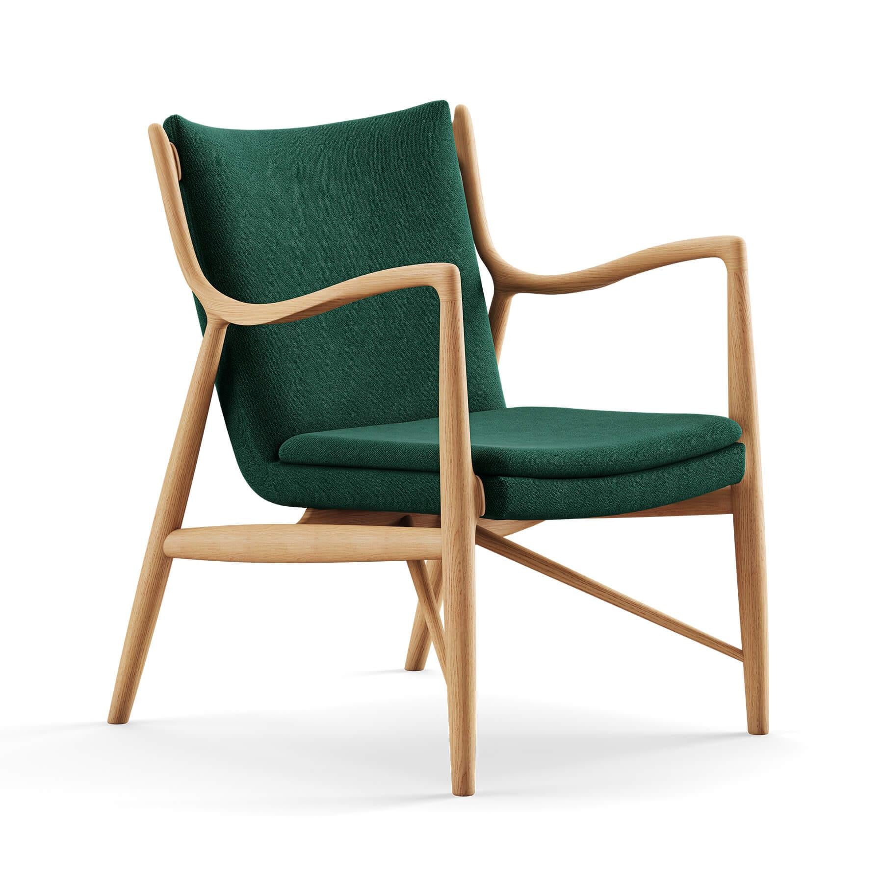 Finn Juhl The 45 Chair in Dark Oiled Oak - Image 37