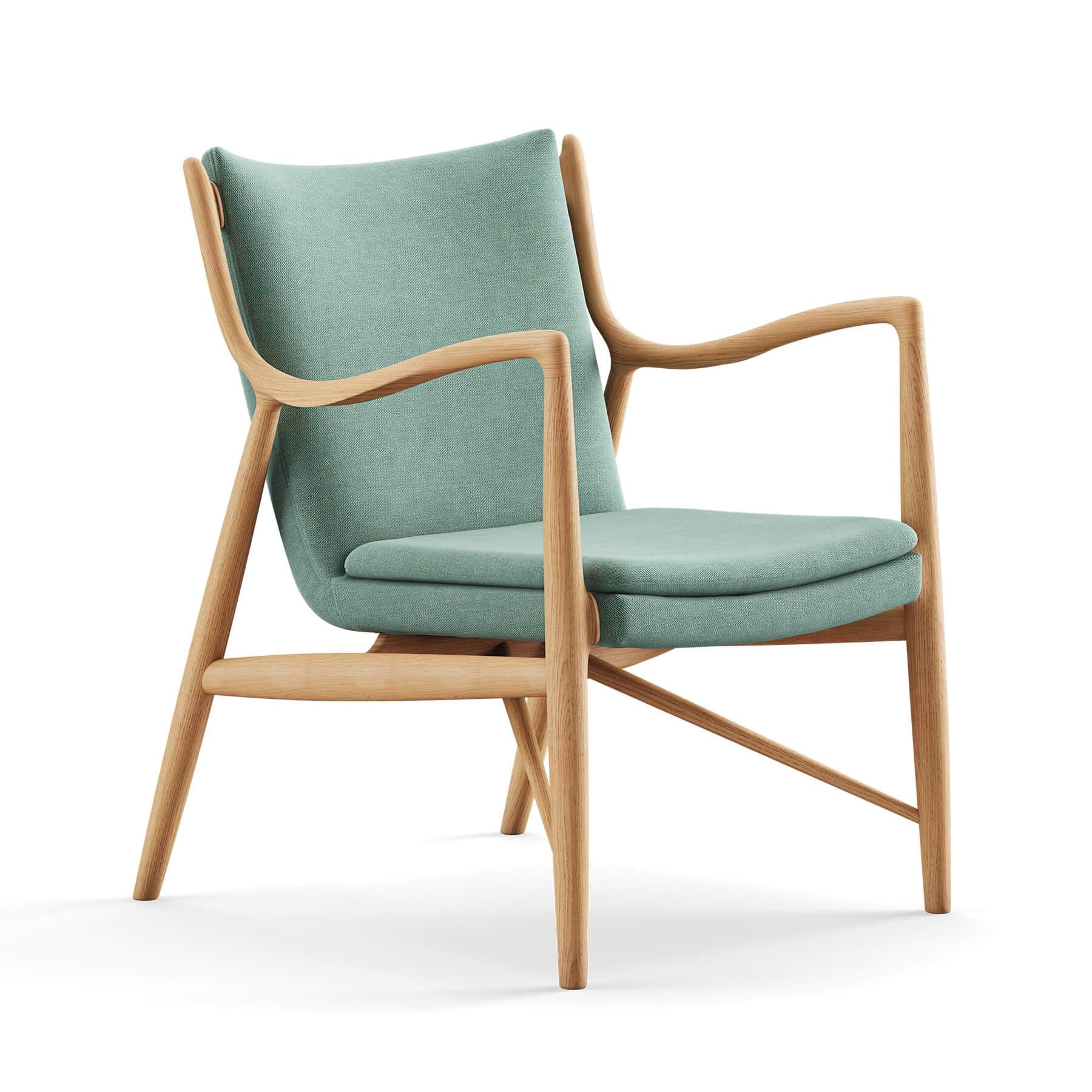 Finn Juhl The 45 Chair in Dark Oiled Oak - Image 38