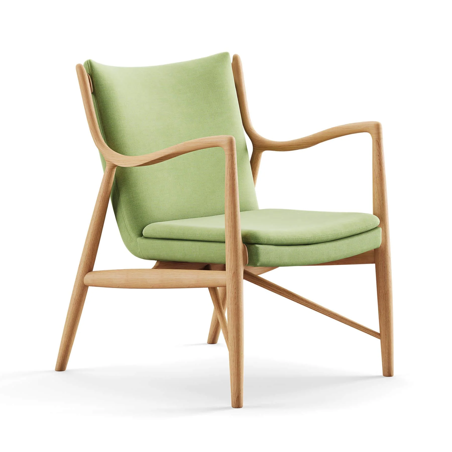 Finn Juhl The 45 Chair in Dark Oiled Oak - Image 45